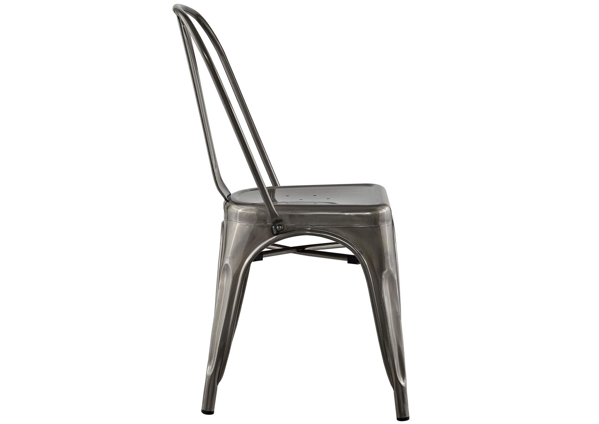 Gunmetal Promenade Side Chair,Modway