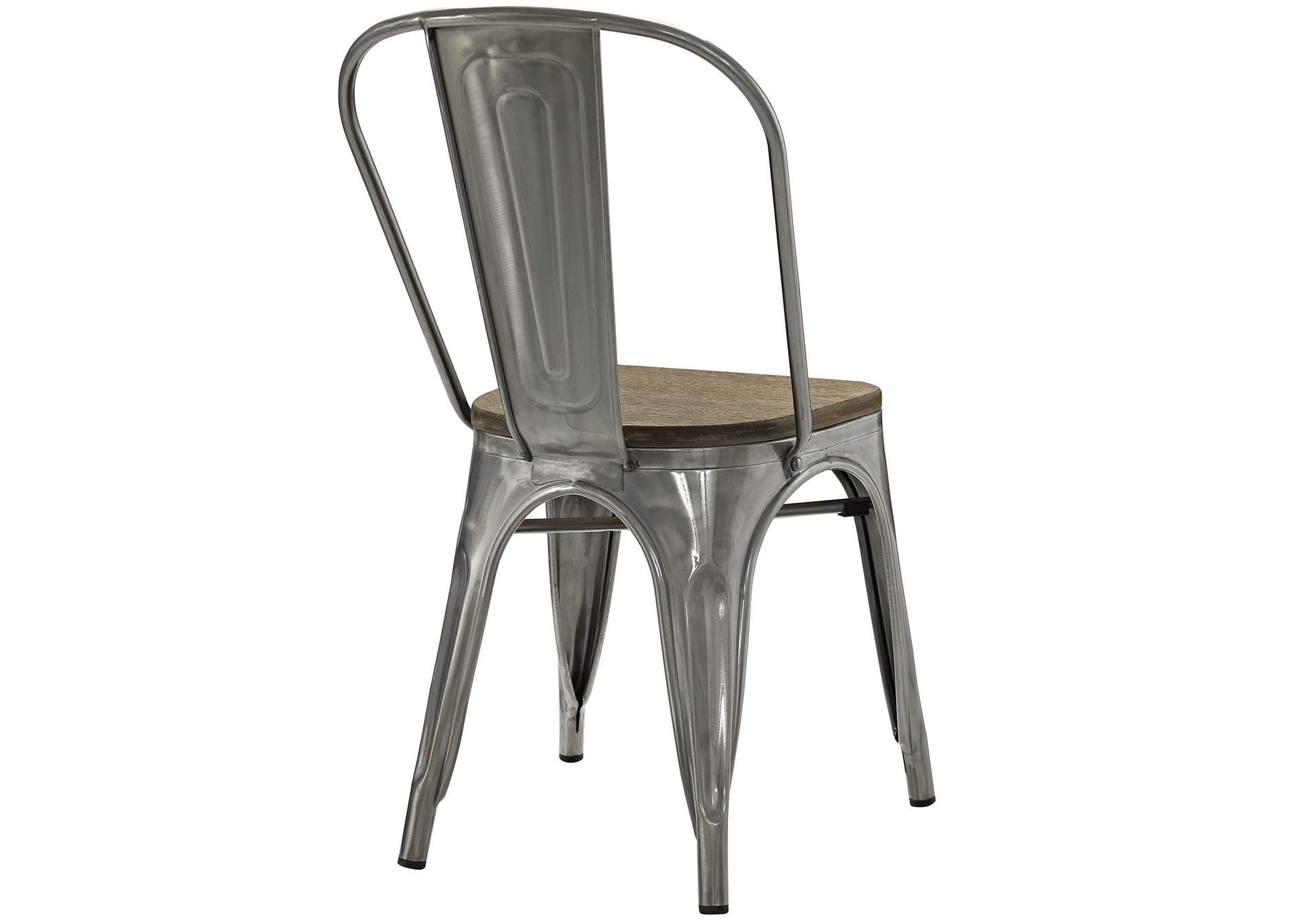 GunMetal Promenade Bamboo Side Chair,Modway