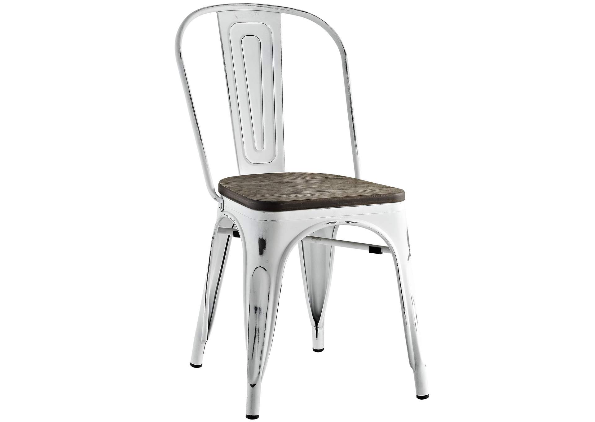 White Promenade Bamboo Side Chair,Modway