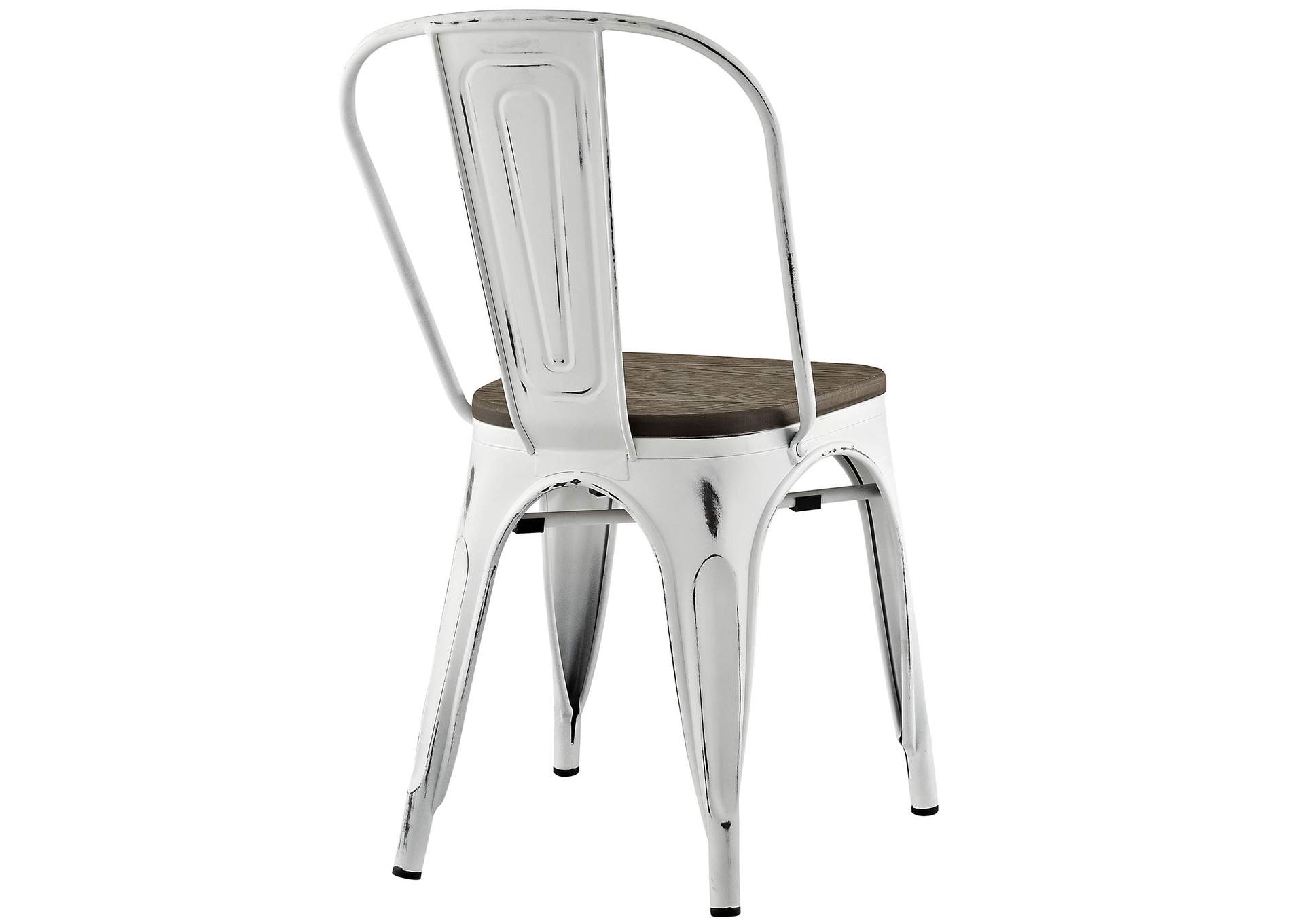 White Promenade Bamboo Side Chair,Modway