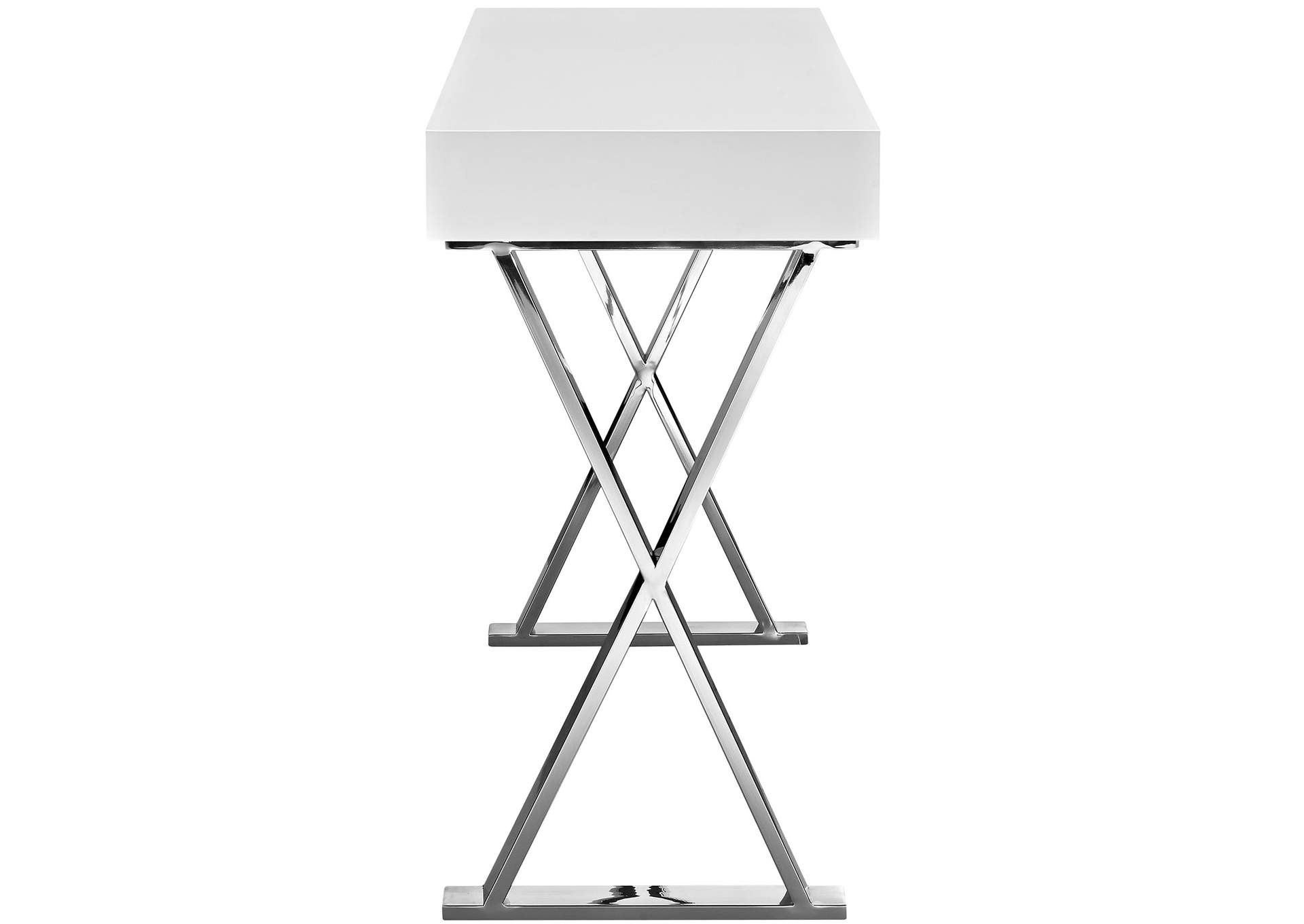 White Sector Console Table,Modway