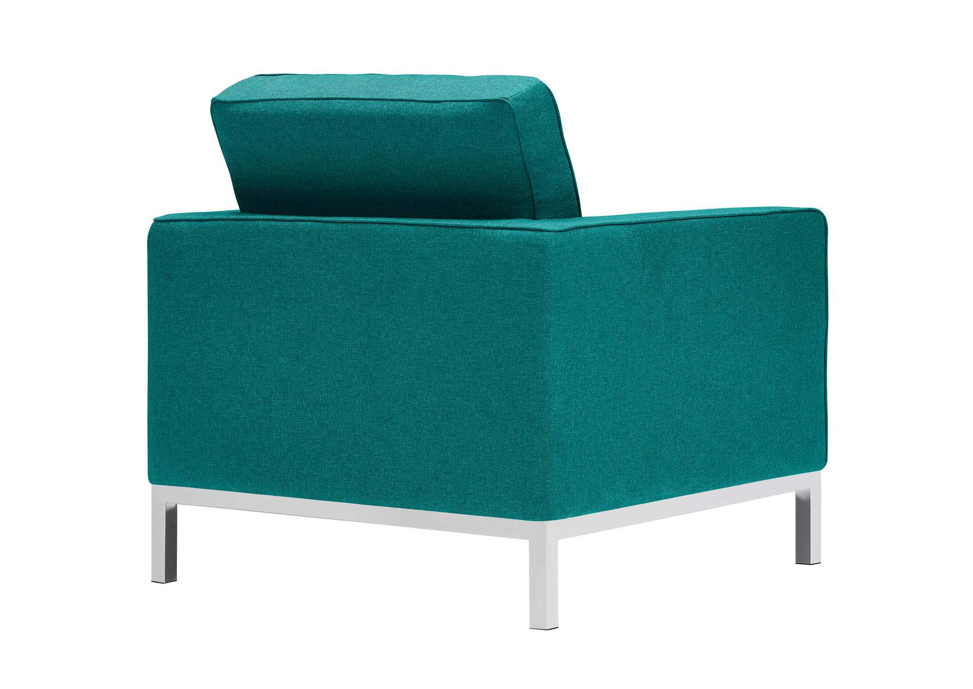 Teal Loft Upholstered Fabric Arm Chair,Modway