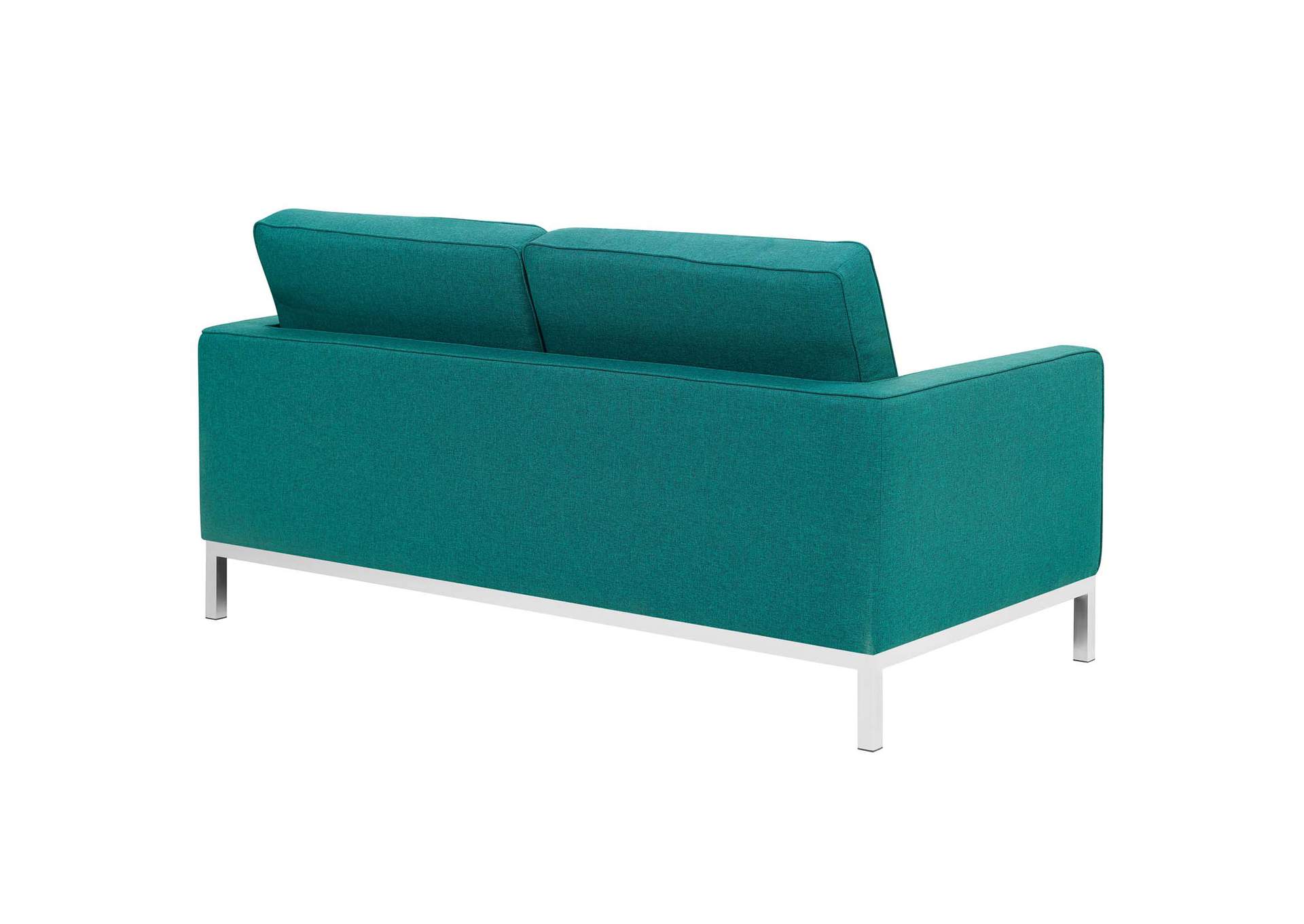 Teal Loft Upholstered Fabric Loveseat,Modway