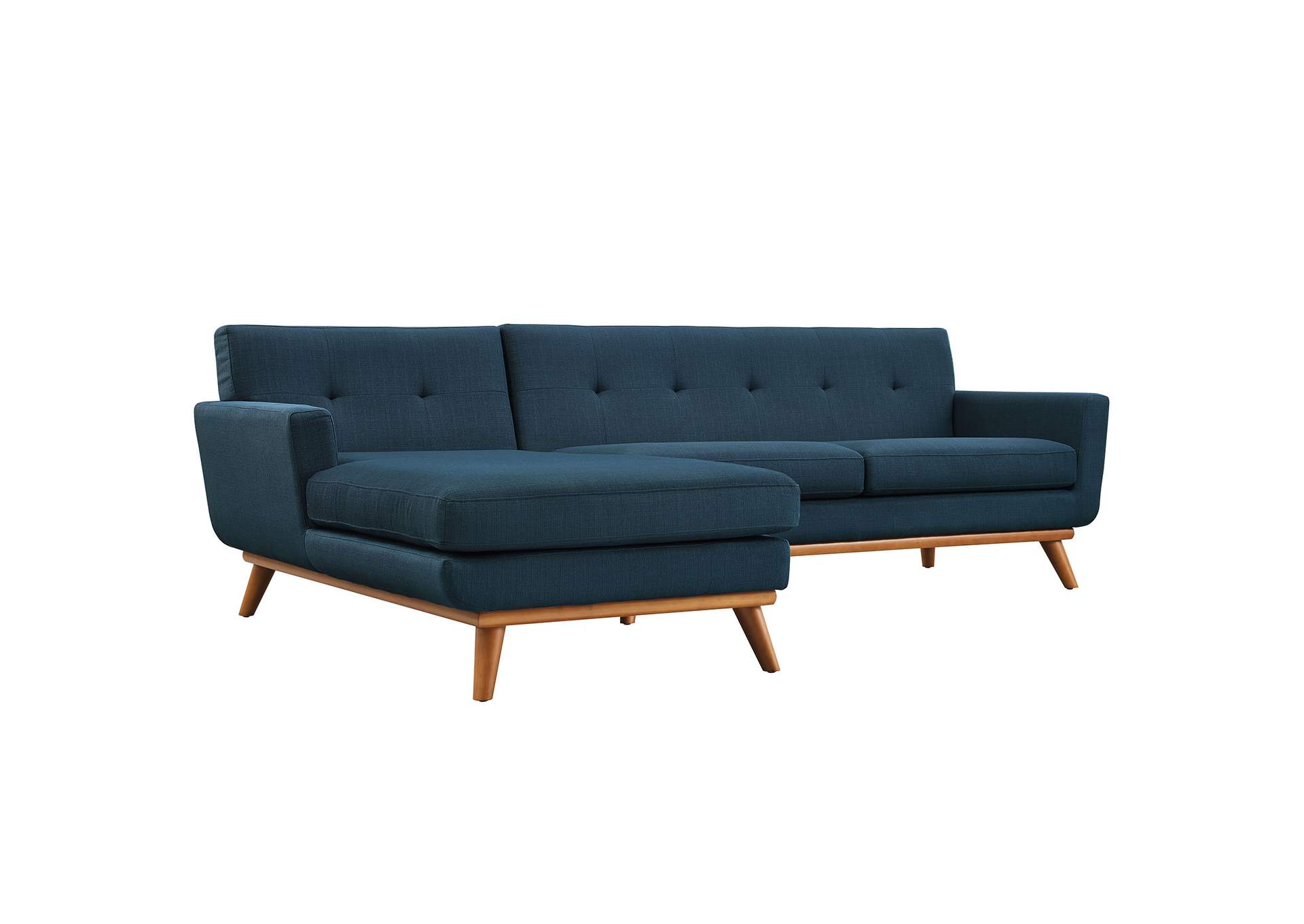 Azure Engage Left-Facing Upholstered Fabric Sectional Sofa,Modway