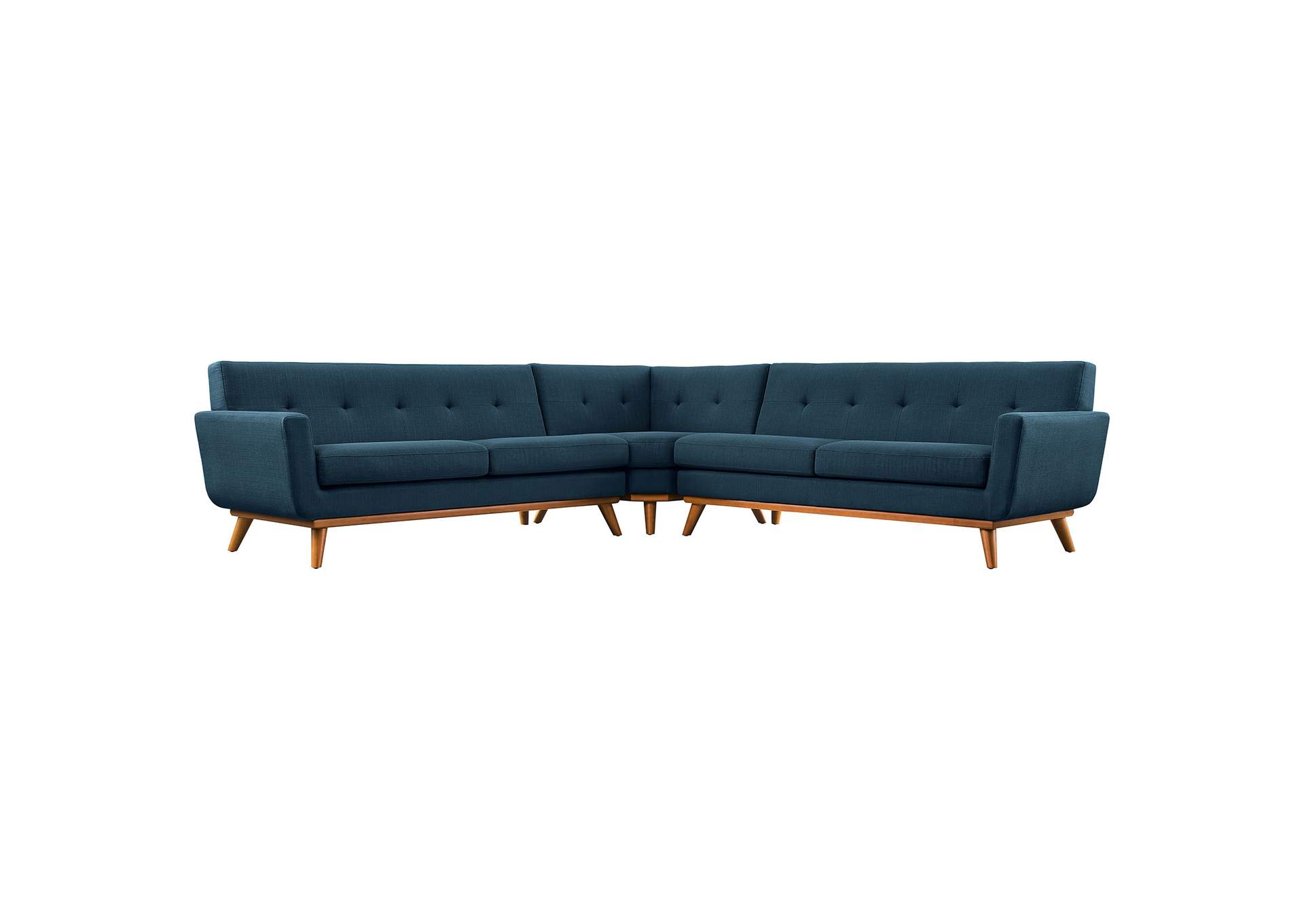 Azure Engage L-Shaped Upholstered Fabric Sectional Sofa,Modway