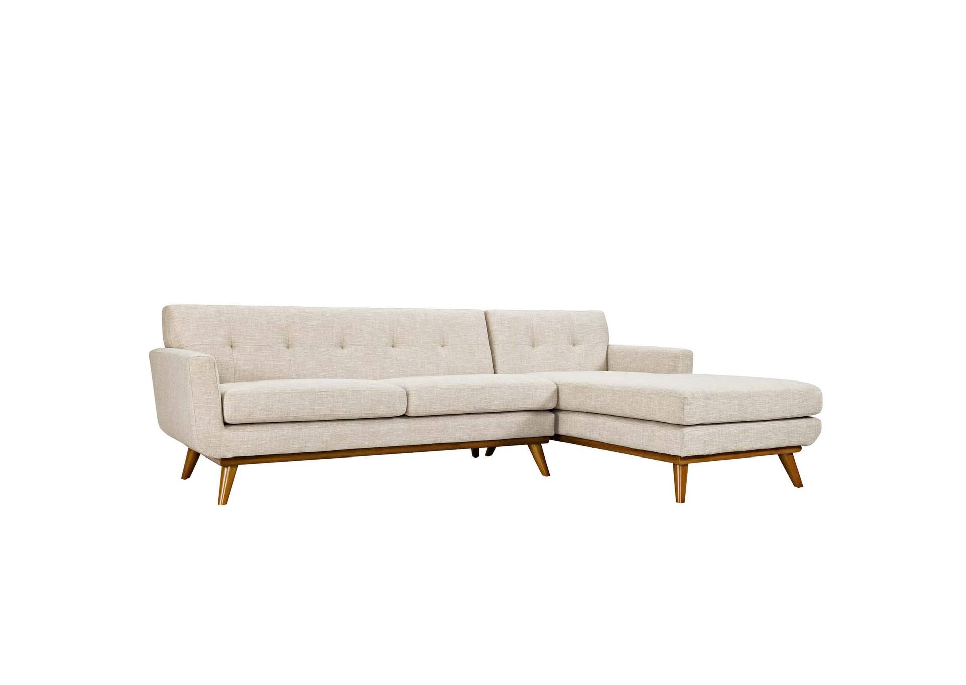 Engage Beige Right-Facing Sectional Sofa,Modway