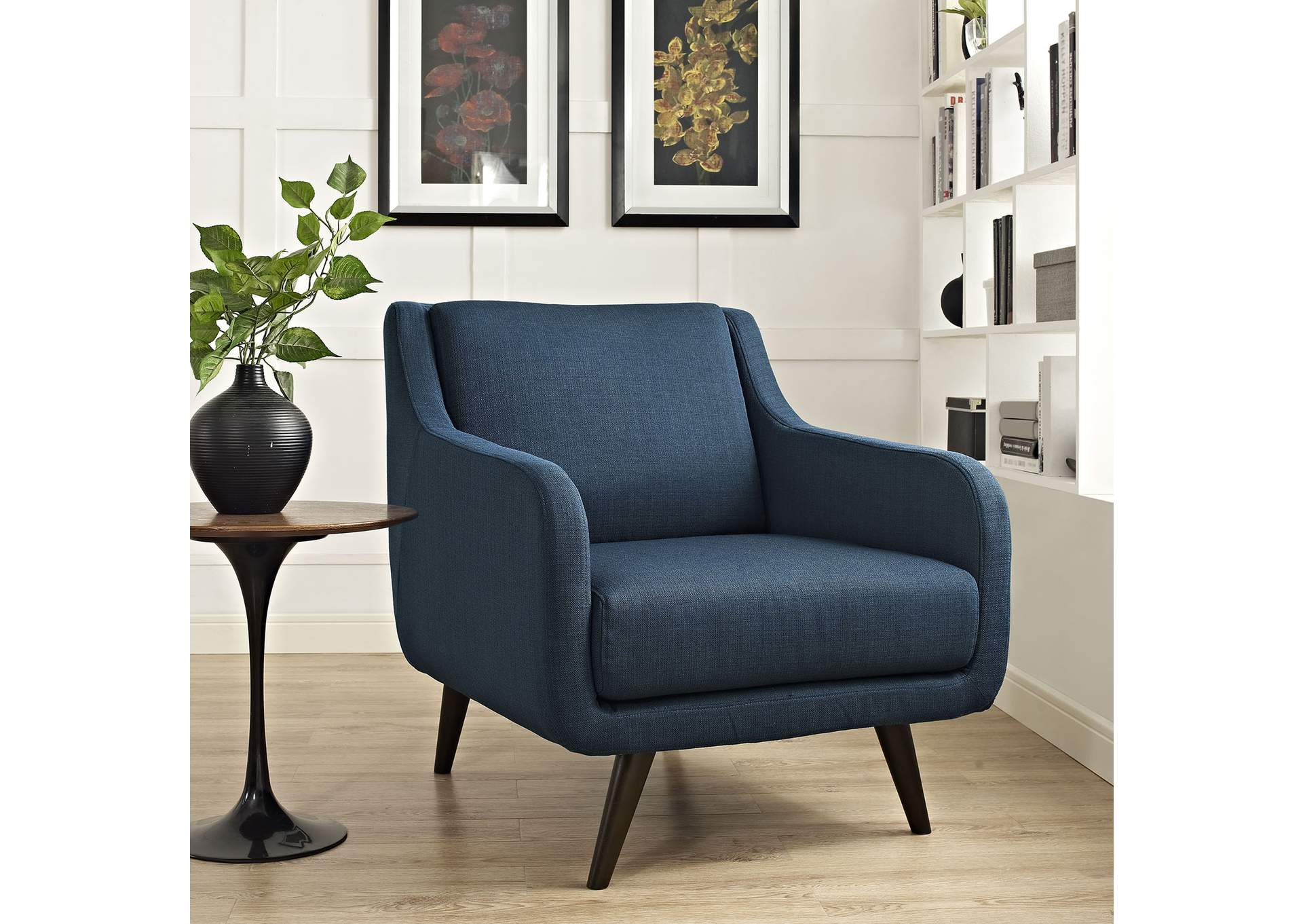 Azure Verve Upholstered Fabric Arm Chair,Modway