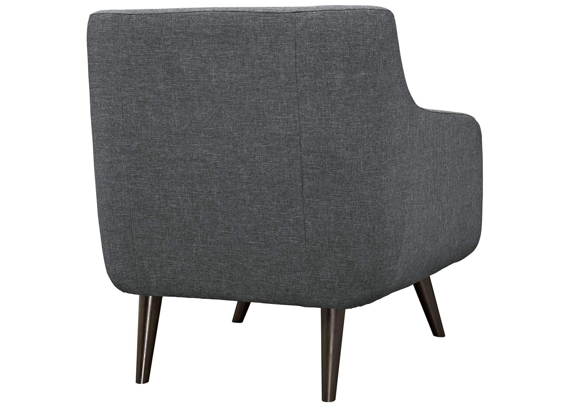 Gray Verve Upholstered Fabric Arm Chair,Modway