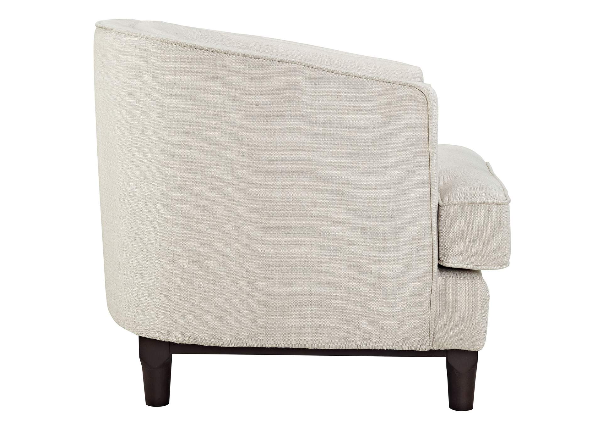 Coast Beige Upholstered Fabric Armchair,Modway