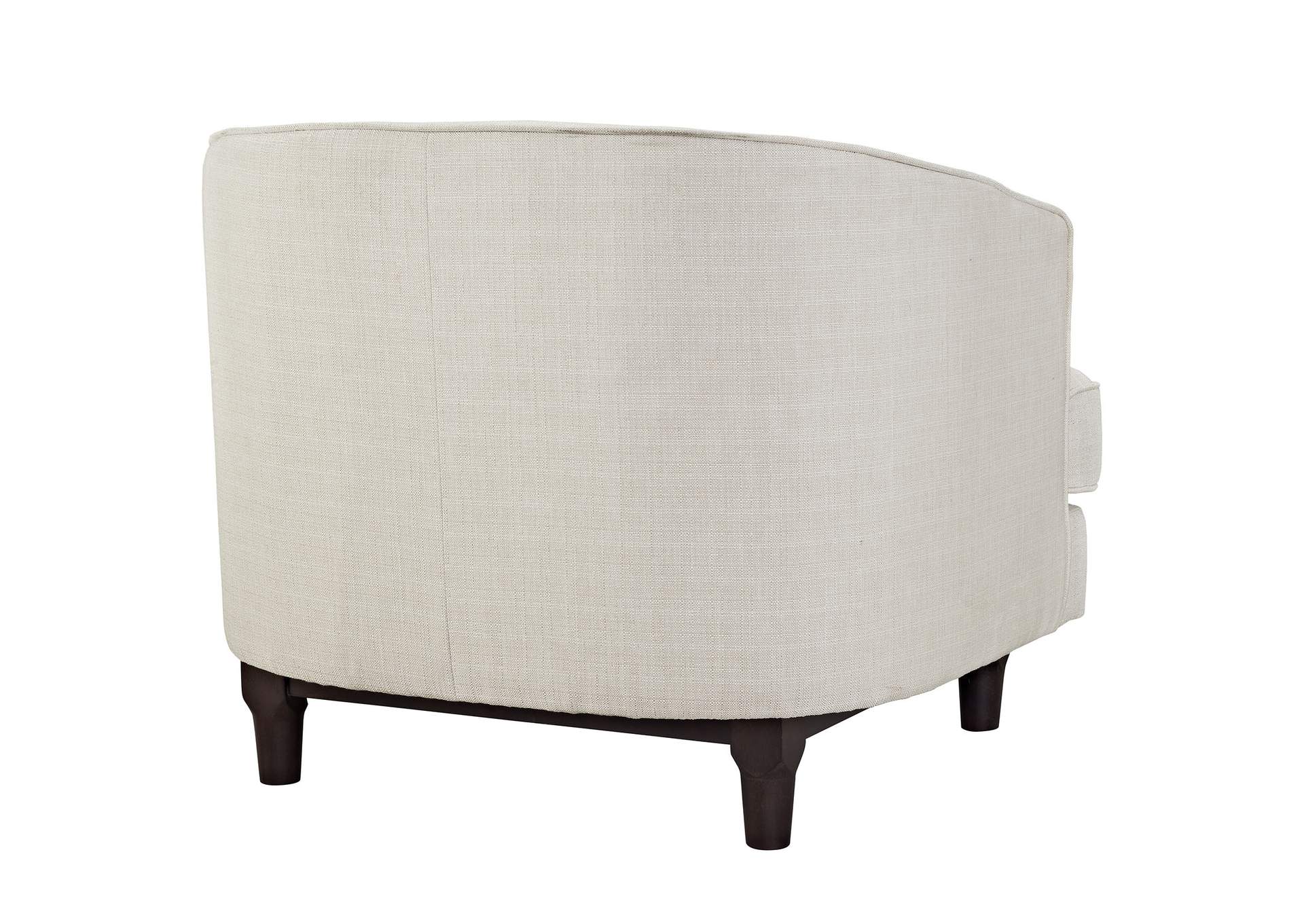 Coast Beige Upholstered Fabric Armchair,Modway