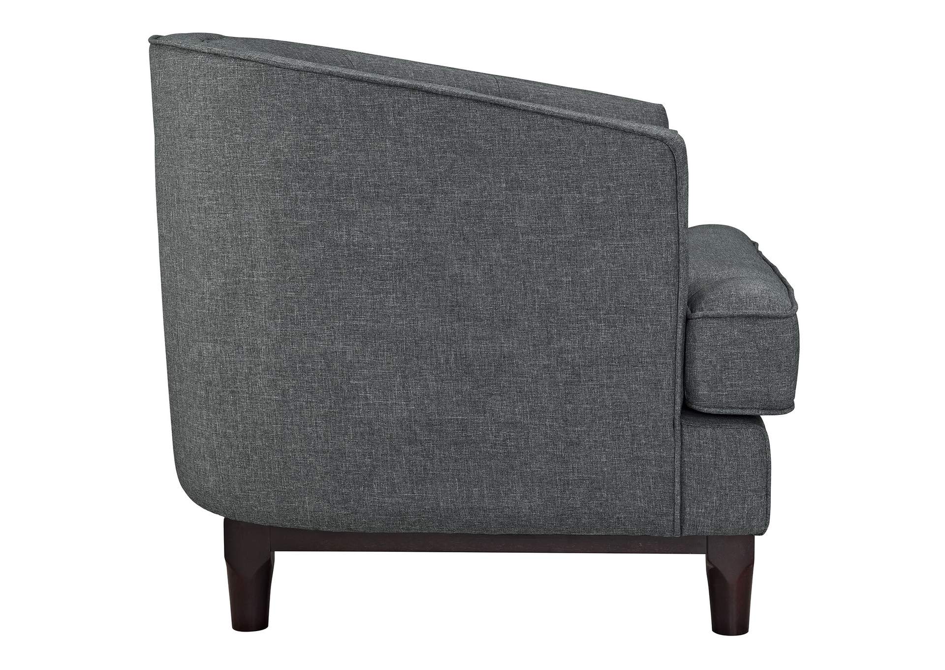 Gray Coast Upholstered Fabric Arm Chair,Modway