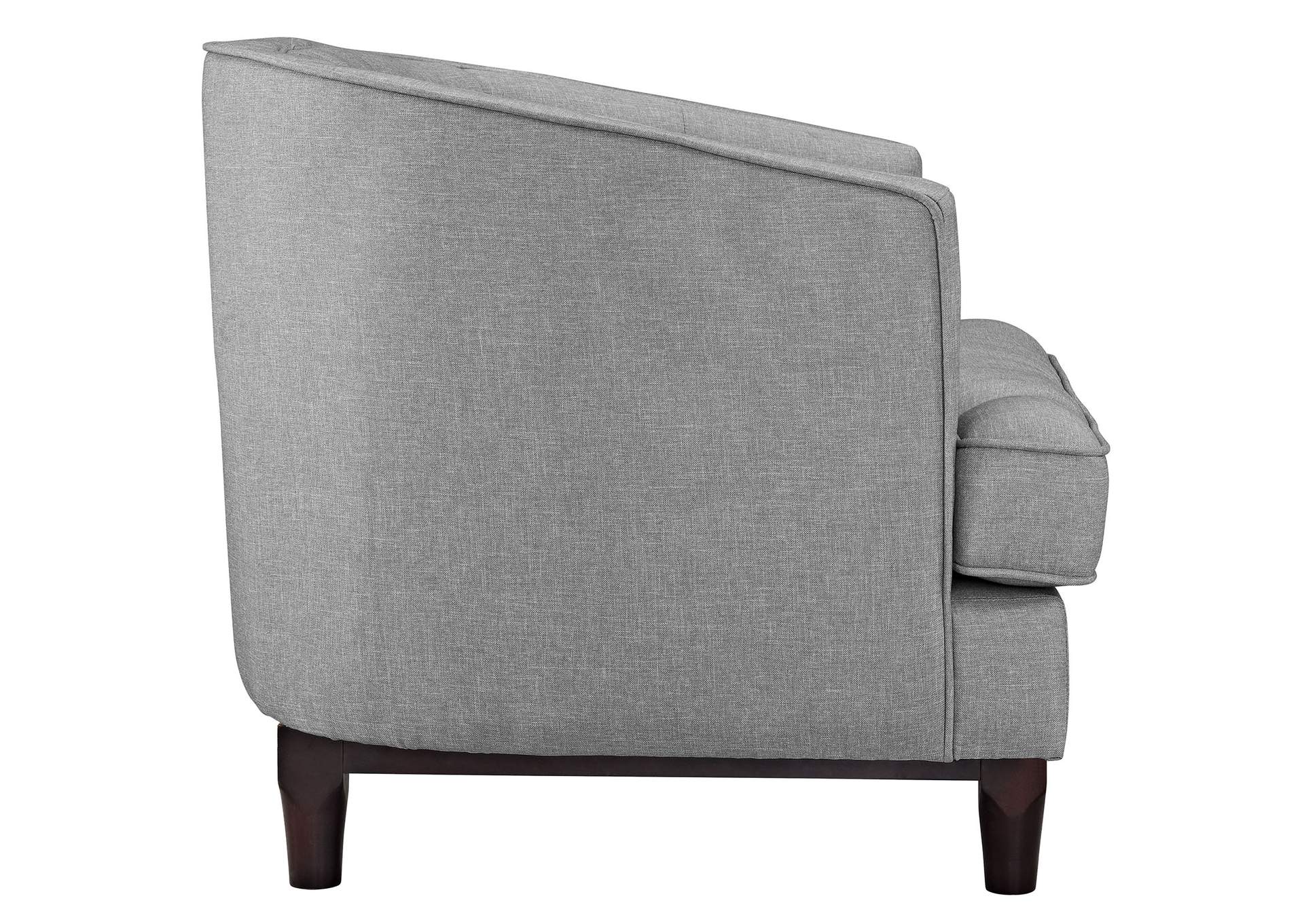 Light Gray Coast Upholstered Fabric Arm Chair,Modway