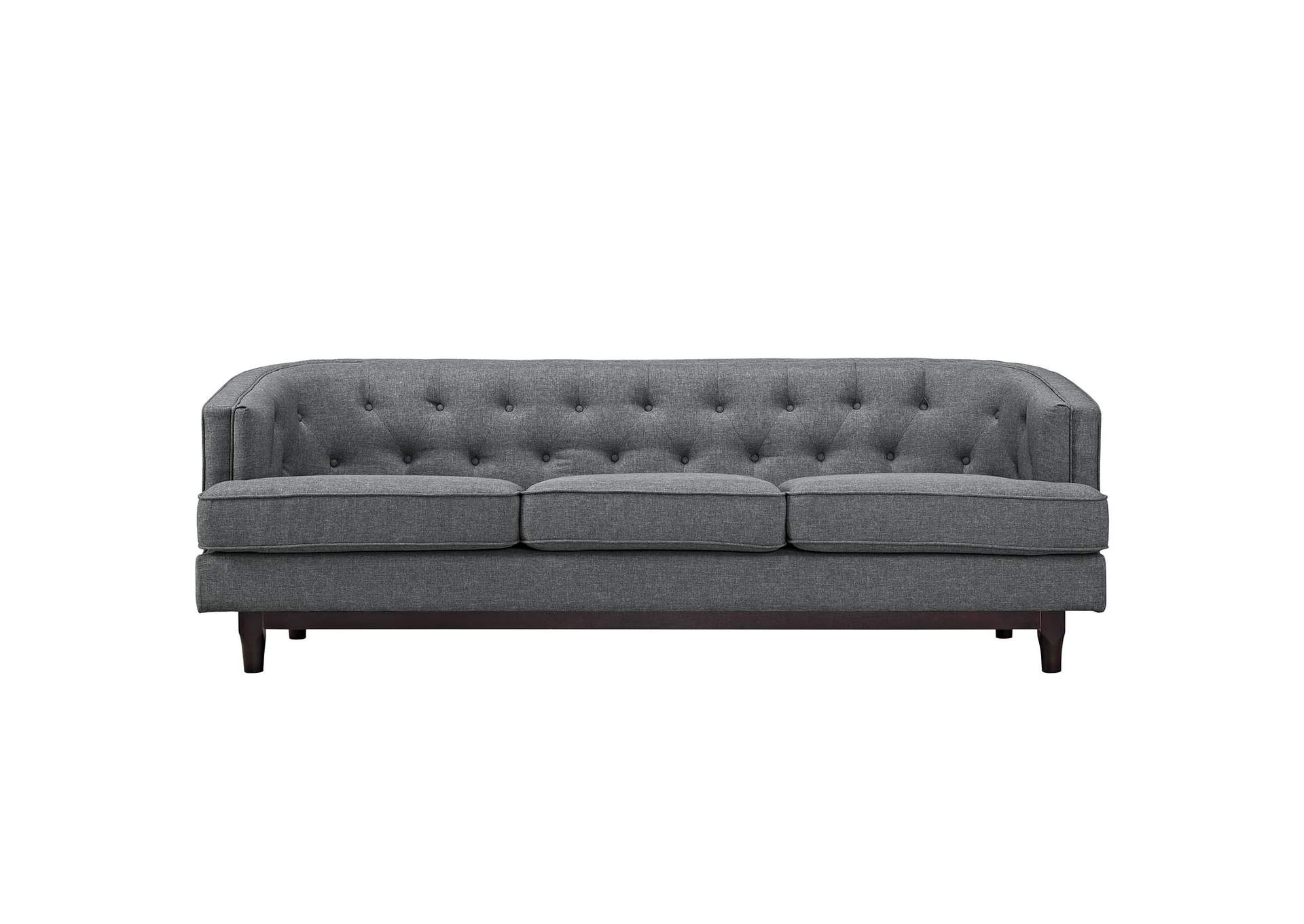 Gray Coast Upholstered Fabric Sofa,Modway