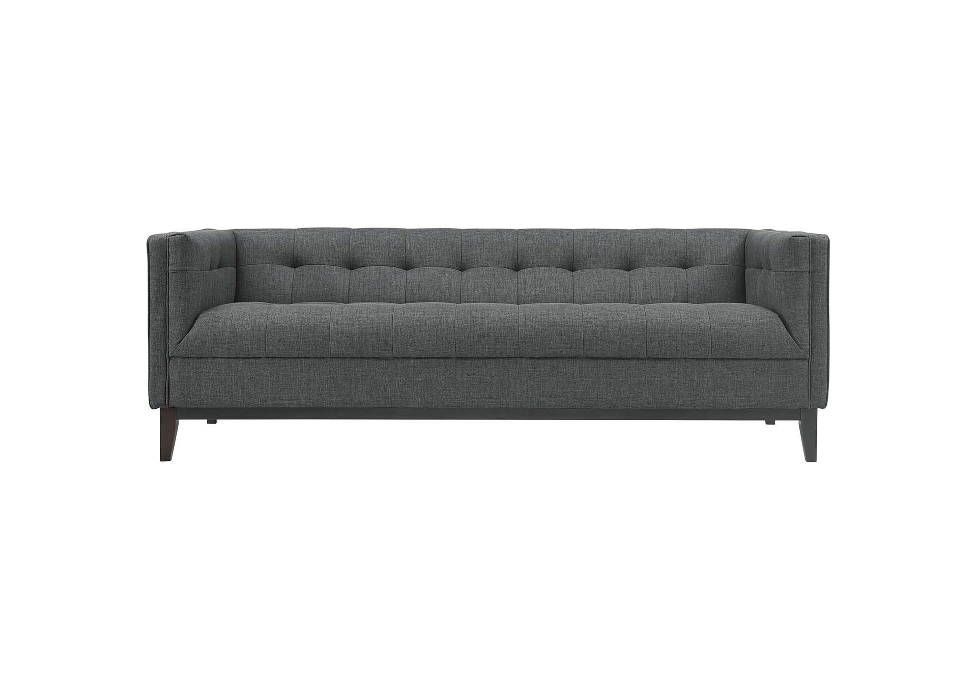 Gray Serve Upholstered Fabric Sofa,Modway