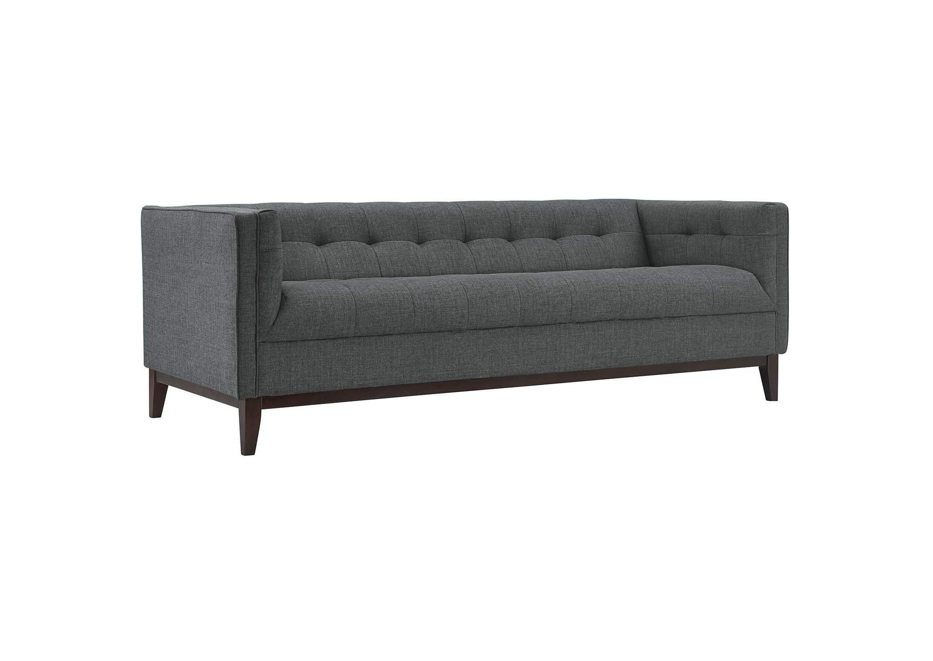 Gray Serve Upholstered Fabric Sofa,Modway