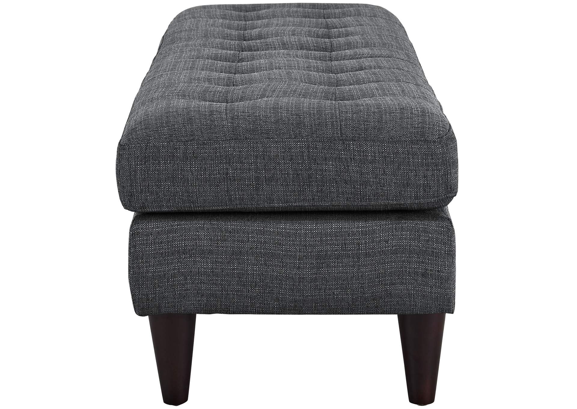 Gray Empress Large Bench,Modway