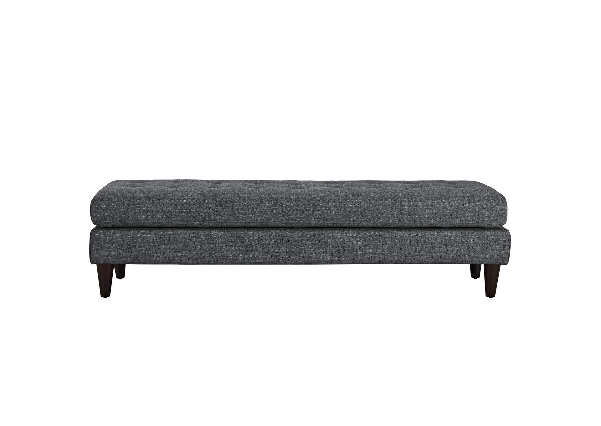 Gray Empress Large Bench,Modway