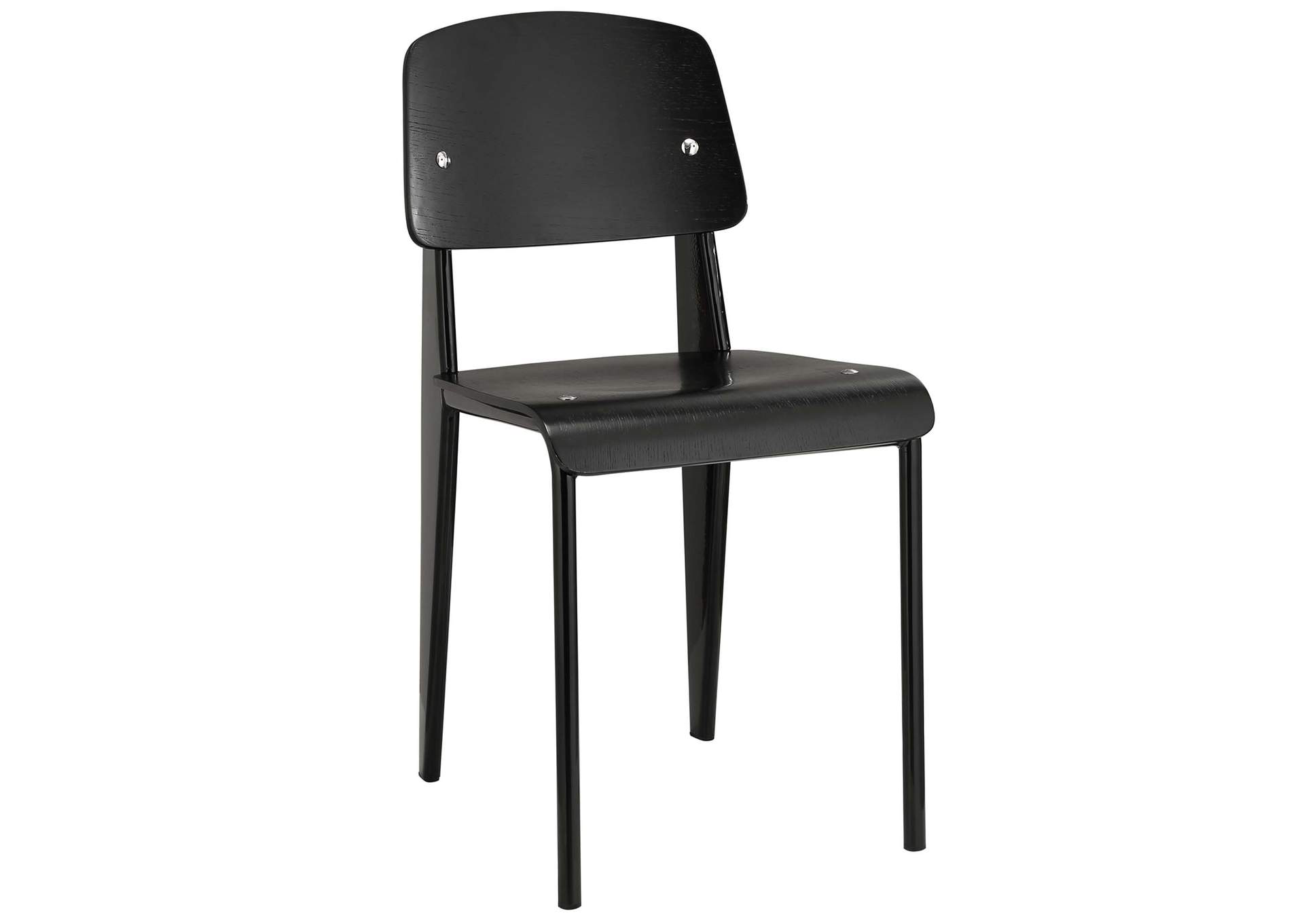 Black Black Cabin Dining Side Chair,Modway