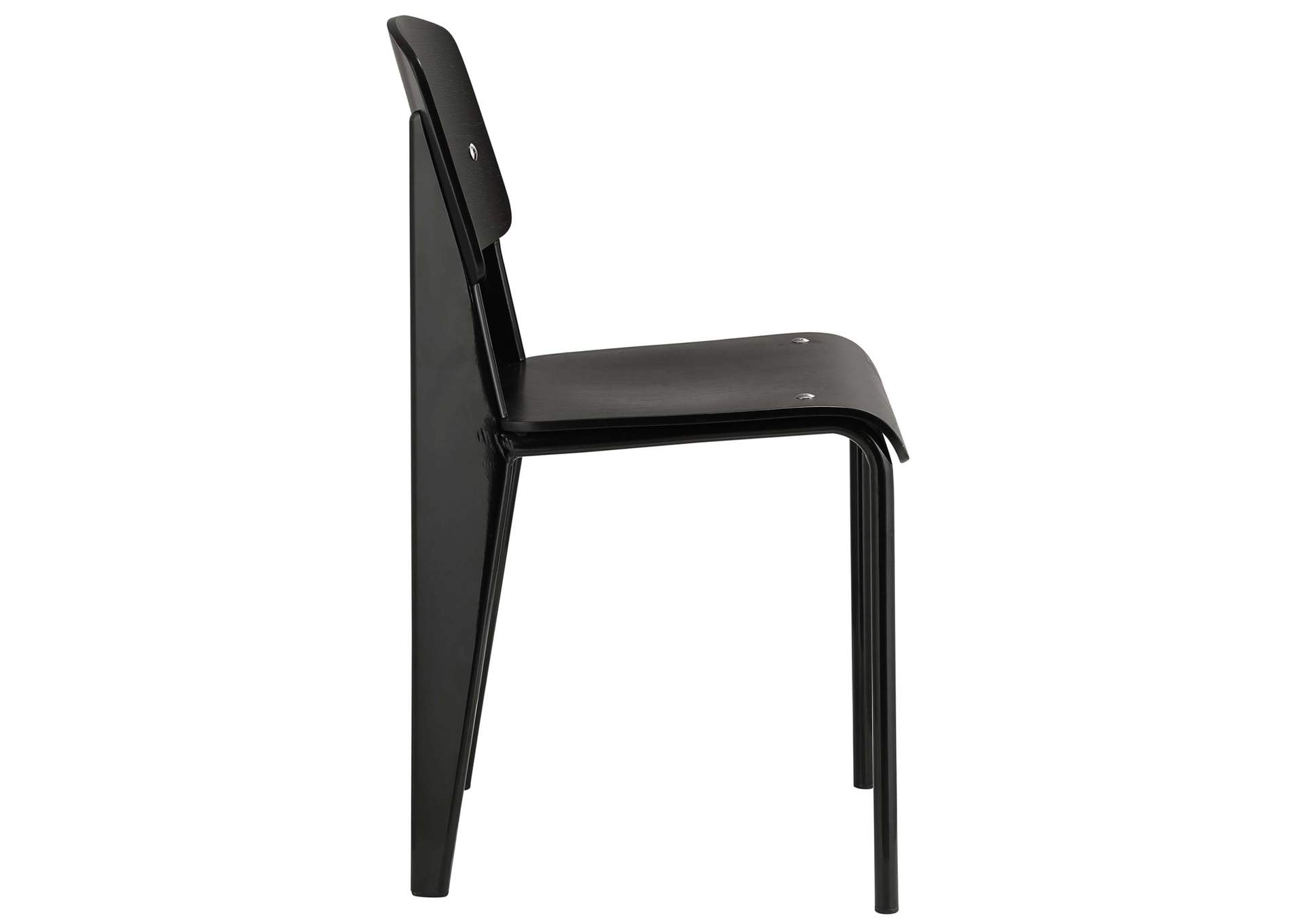 Black Black Cabin Dining Side Chair,Modway