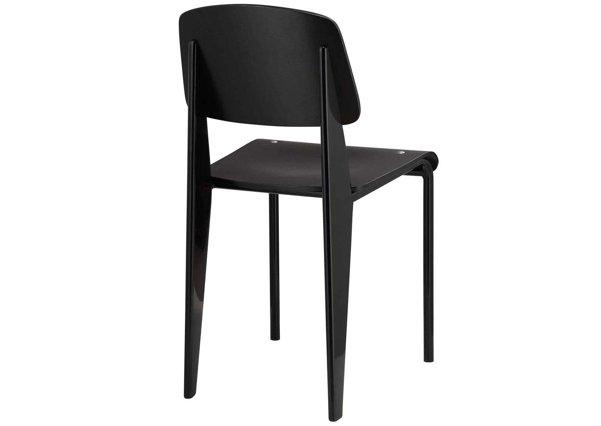 Black Black Cabin Dining Side Chair,Modway