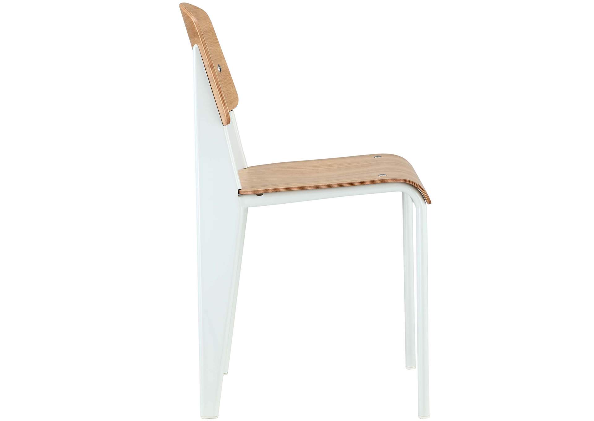 Natural White Cabin Dining Side Chair,Modway