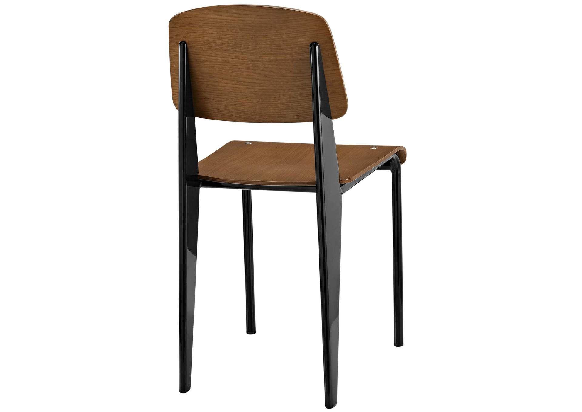 Walnut Black Cabin Dining Side Chair,Modway