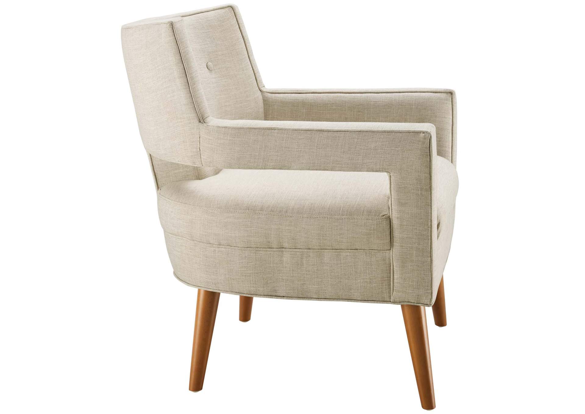 Sand Sheer Upholstered Fabric Arm Chair,Modway