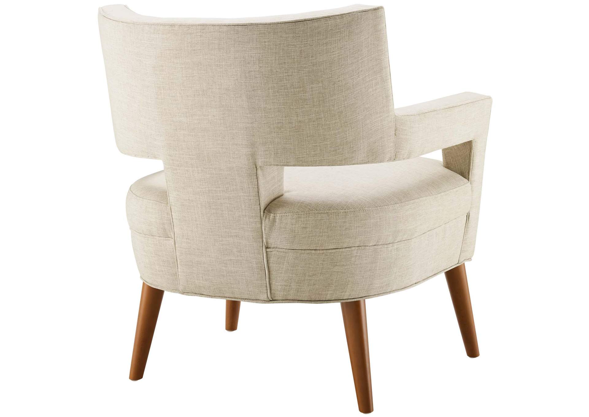 Sand Sheer Upholstered Fabric Arm Chair,Modway