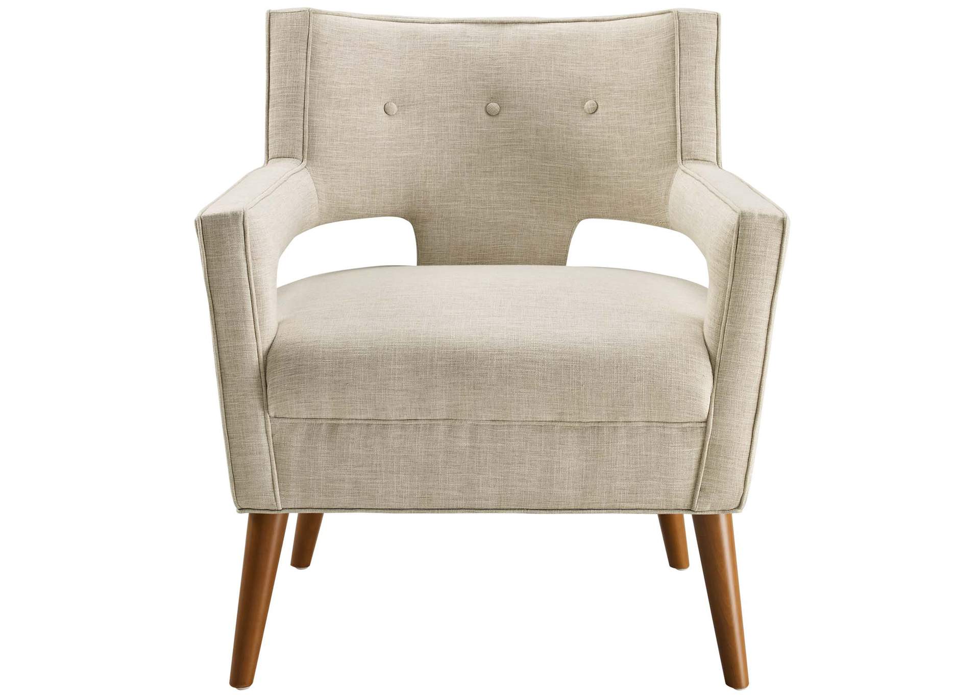 Sand Sheer Upholstered Fabric Arm Chair,Modway