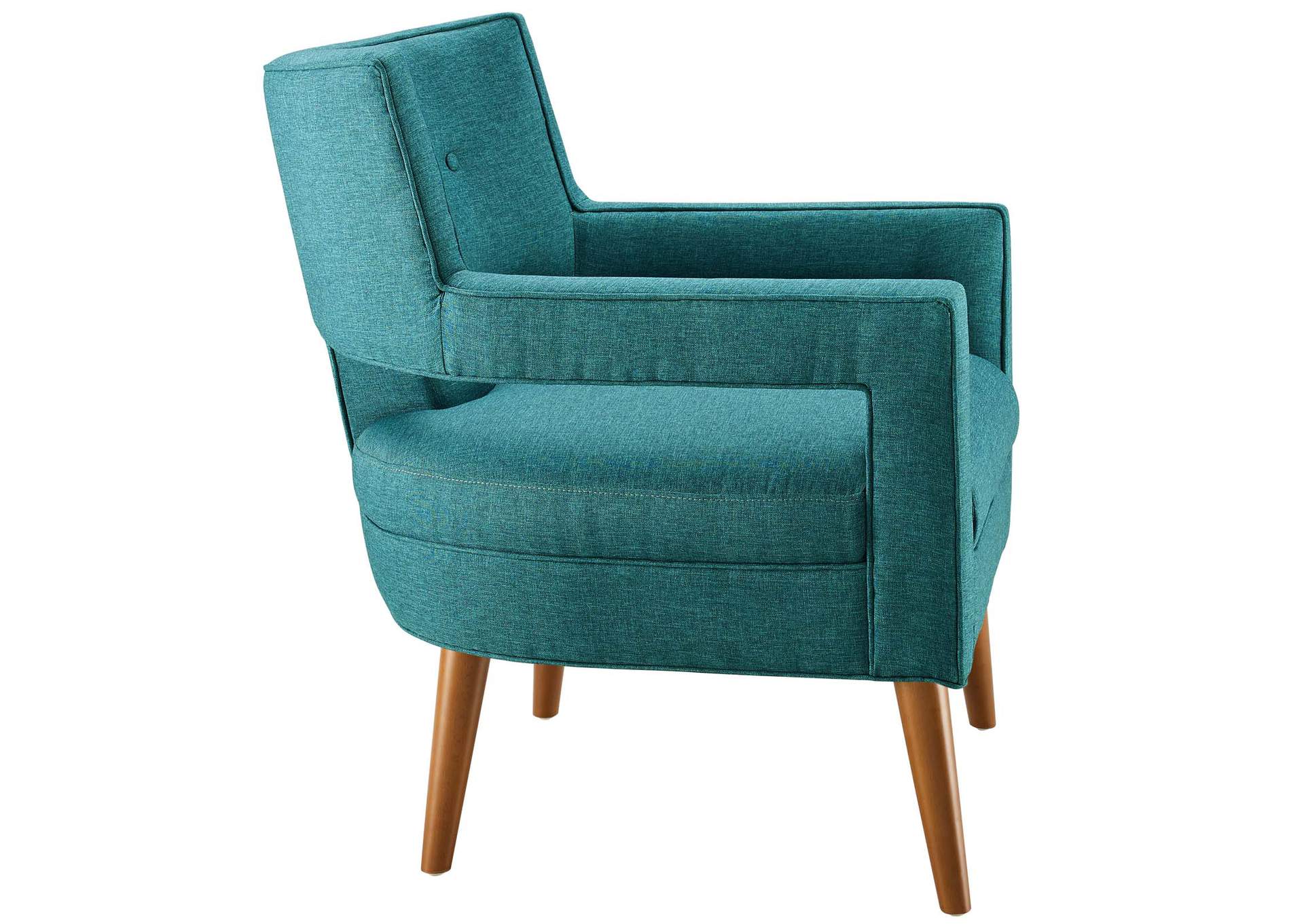 Teal Sheer Upholstered Fabric Arm Chair,Modway