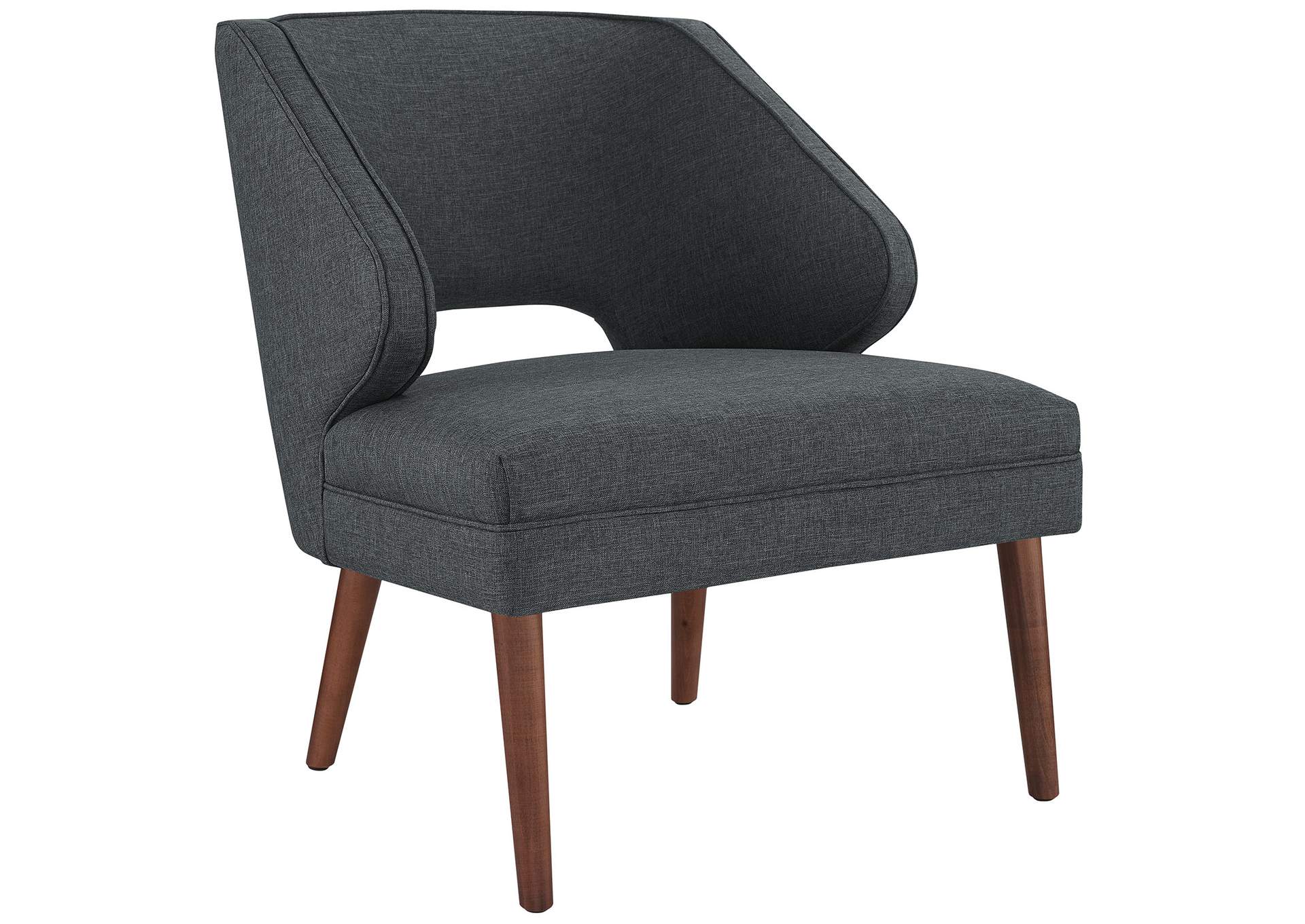 Gray Dock Upholstered Fabric Arm Chair,Modway