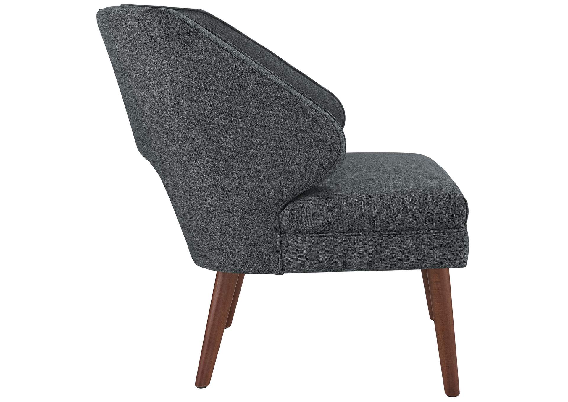 Gray Dock Upholstered Fabric Arm Chair,Modway