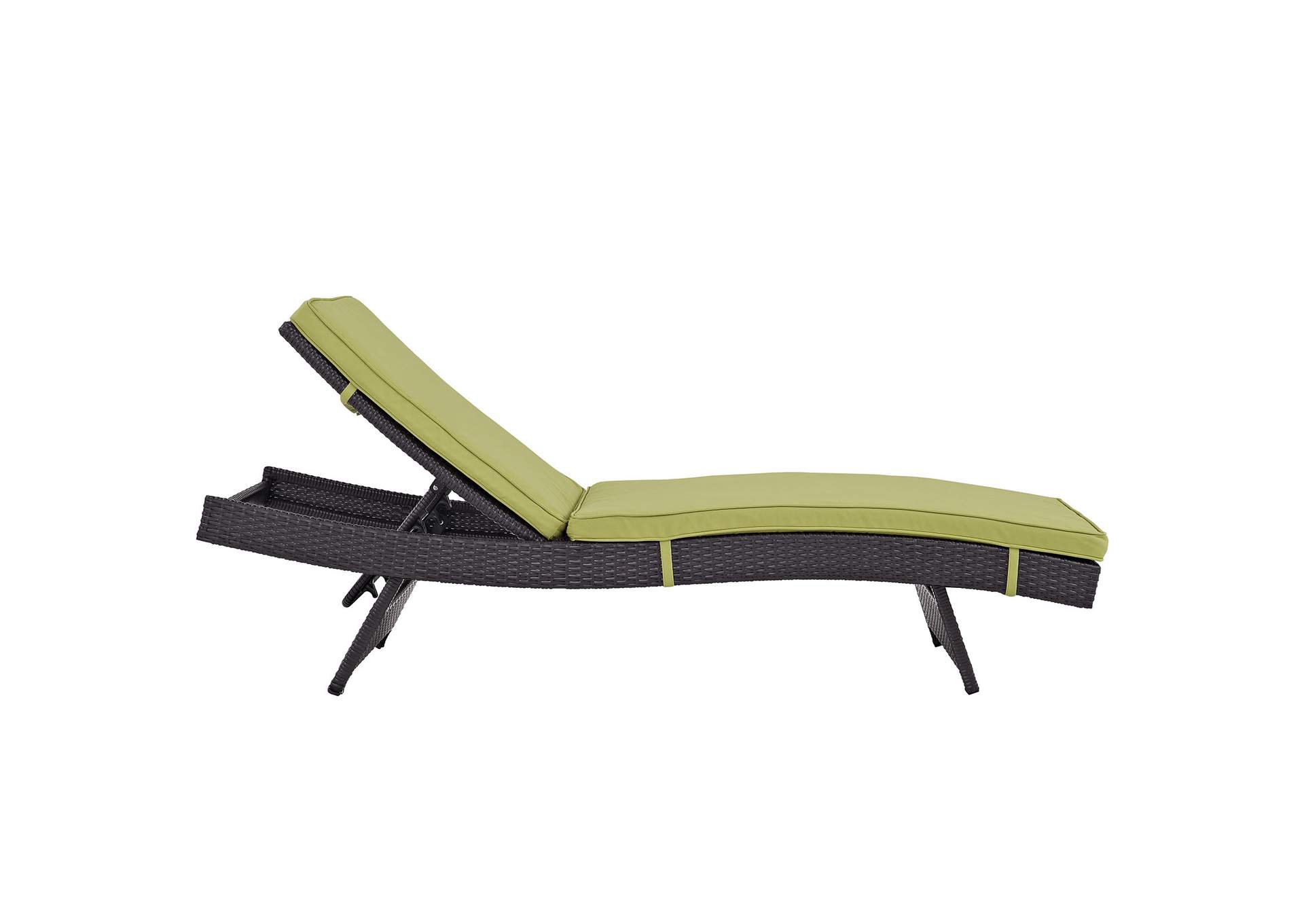 Espresso Peridot Convene Outdoor Patio Chaise,Modway