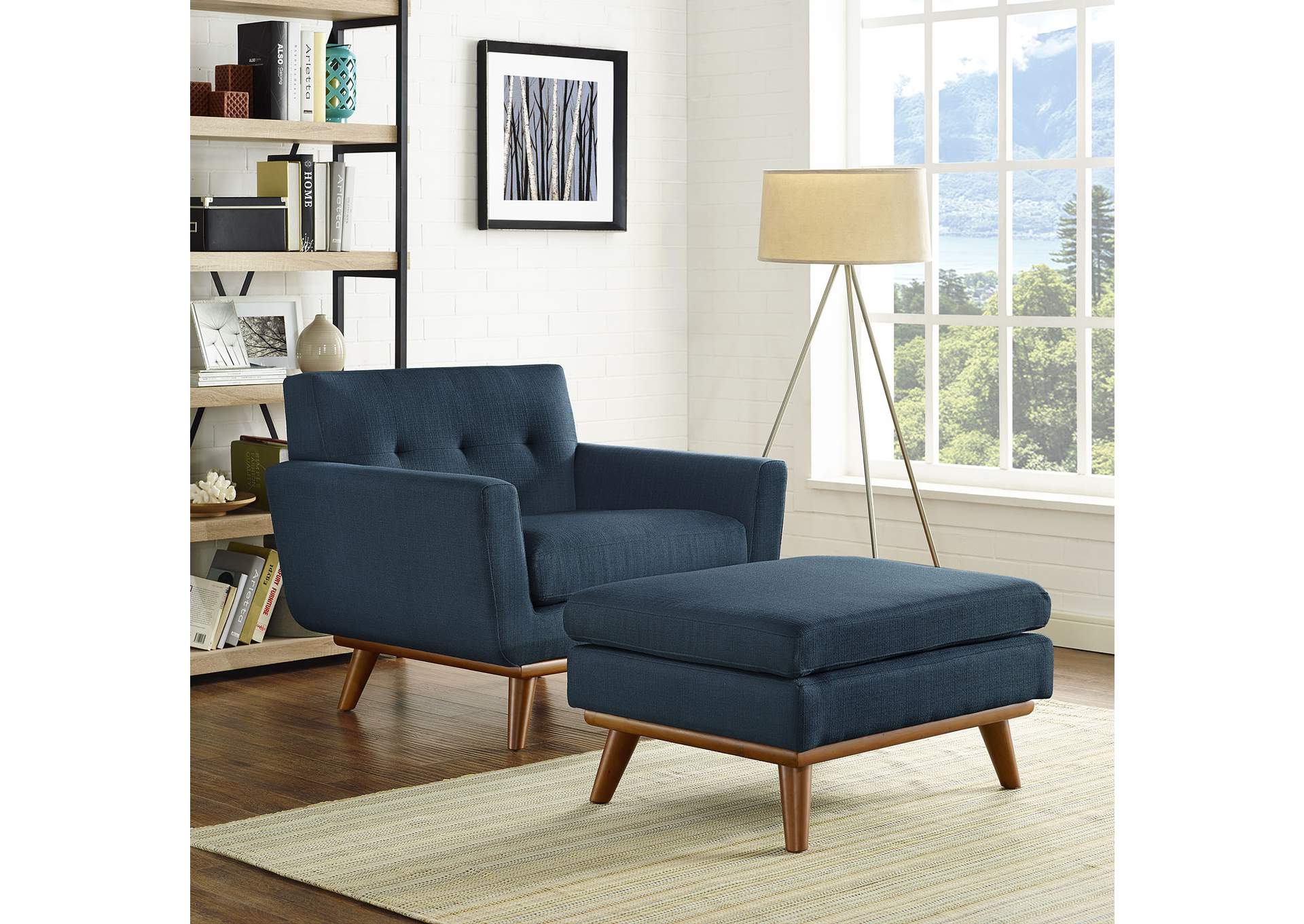 Azure Engage 2 Piece Armchair and Ottoman,Modway