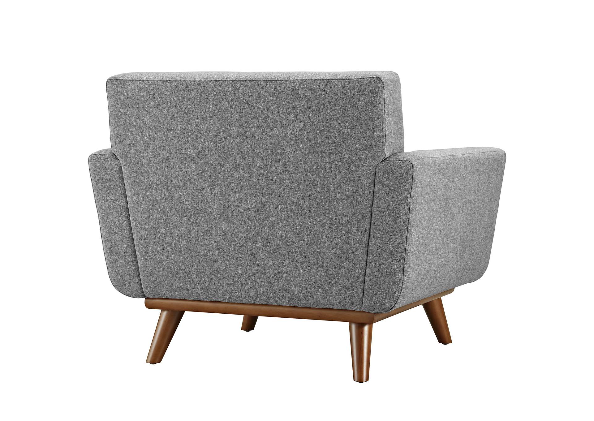 Expectation Gray Engage 2 Piece Armchair and Ottoman,Modway