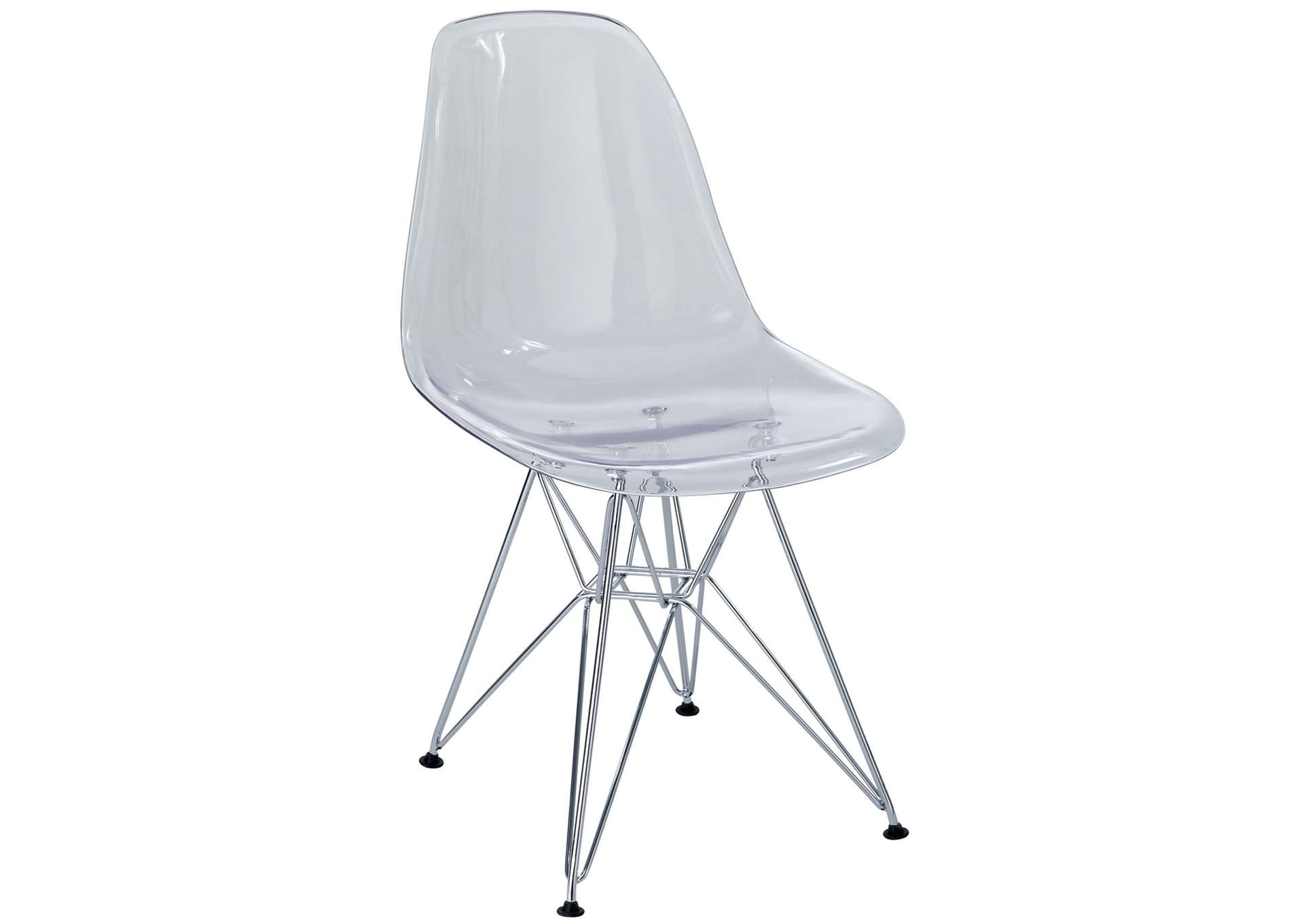 Clear Paris Dining Side Chair,Modway