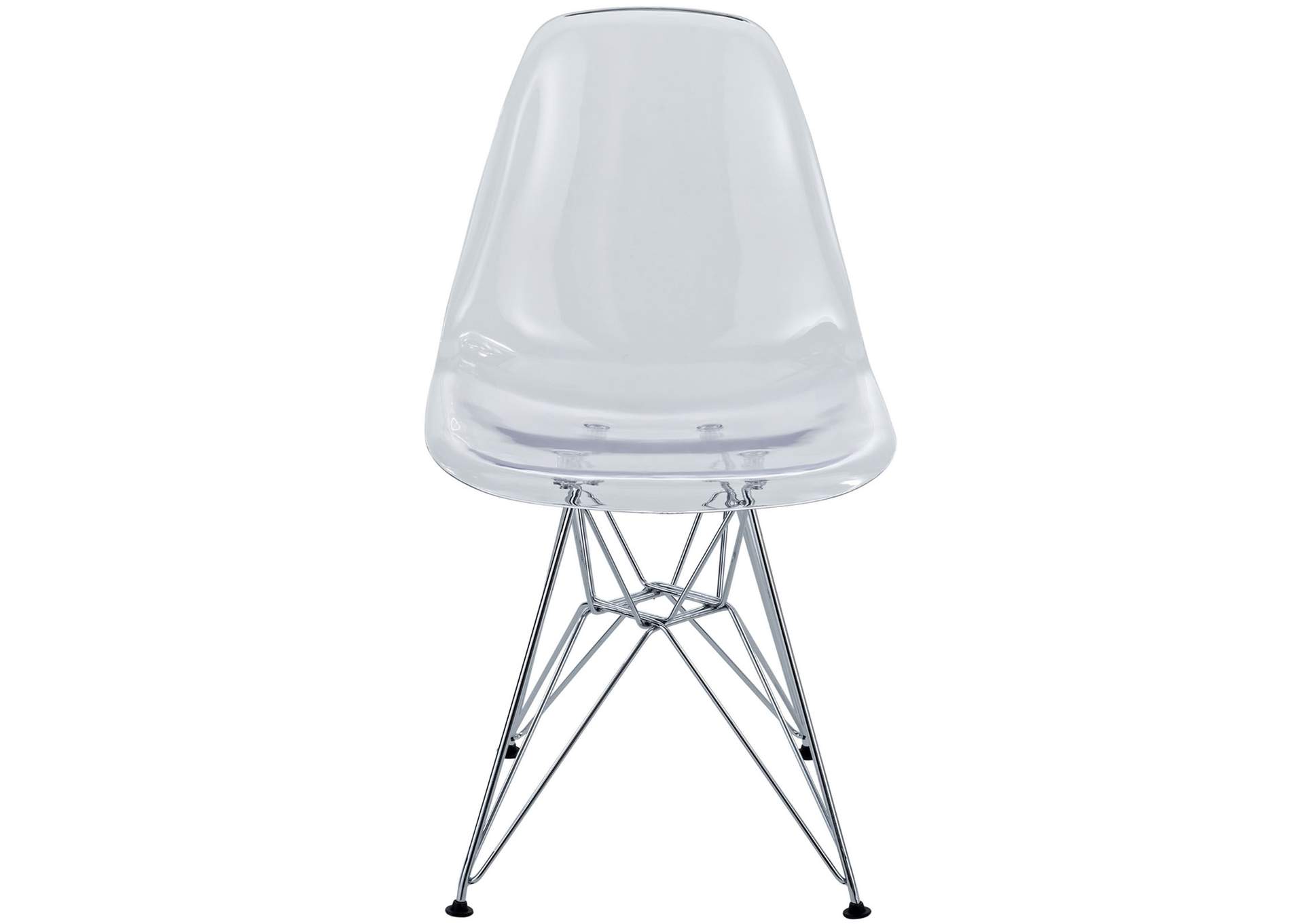 Clear Paris Dining Side Chair,Modway