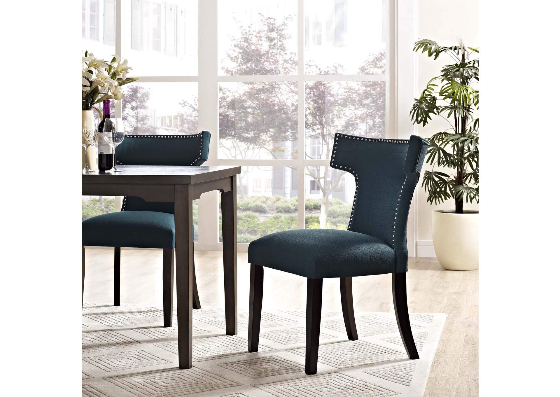 Azure Curve Fabric Dining Chair,Modway