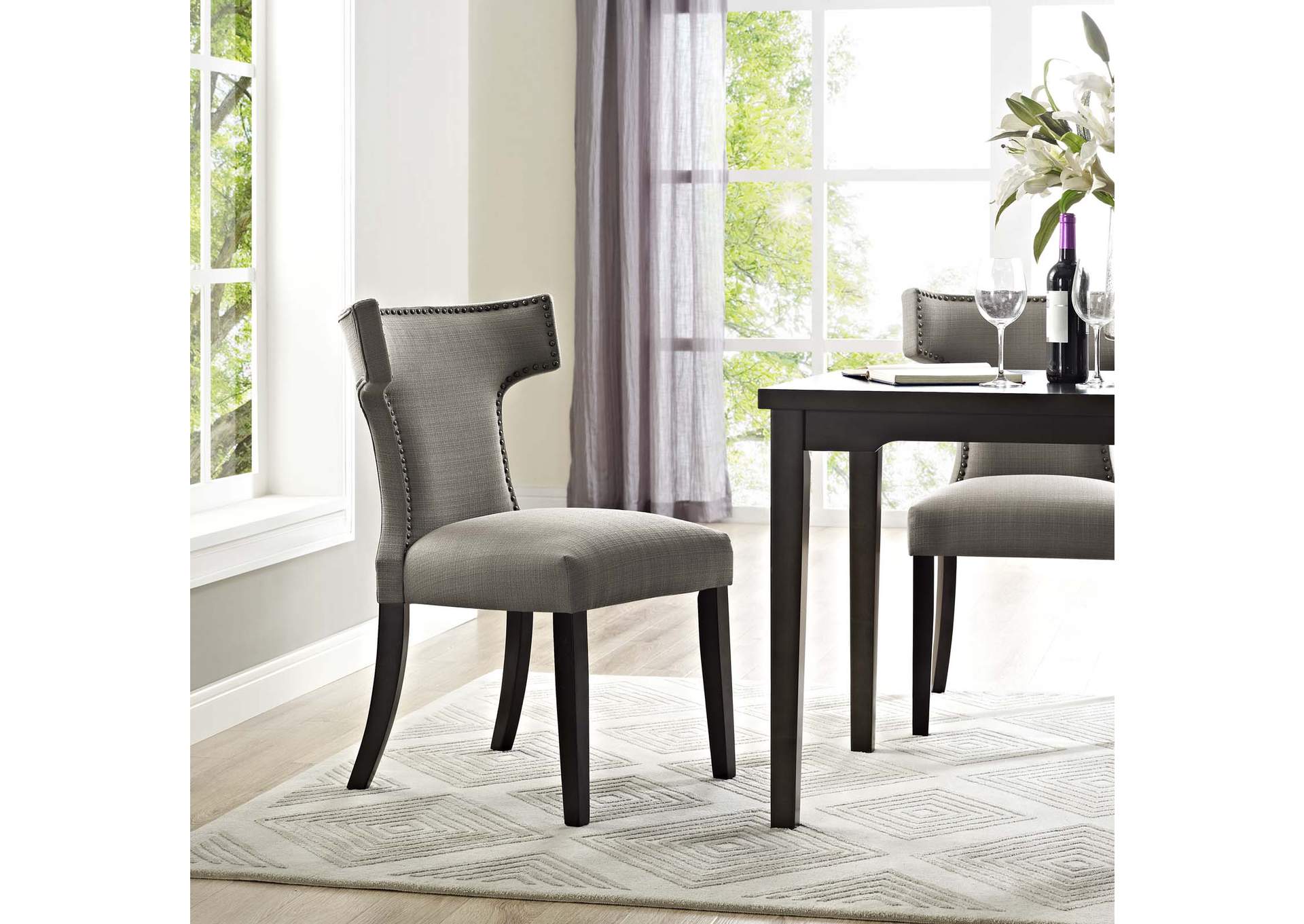 Curve Granite Fabric Dining Chair,Modway