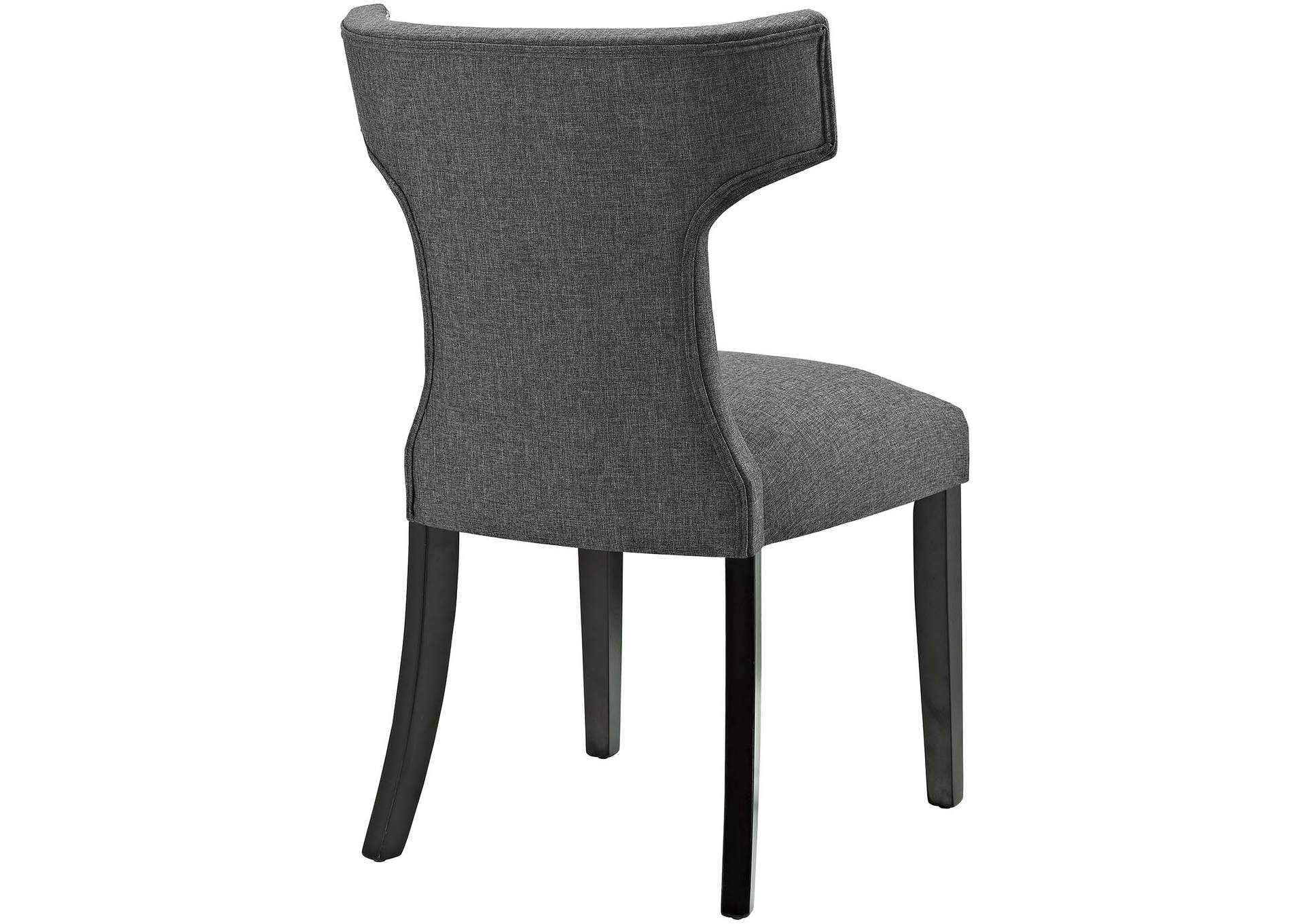 Gray Curve Fabric Dining Chair,Modway