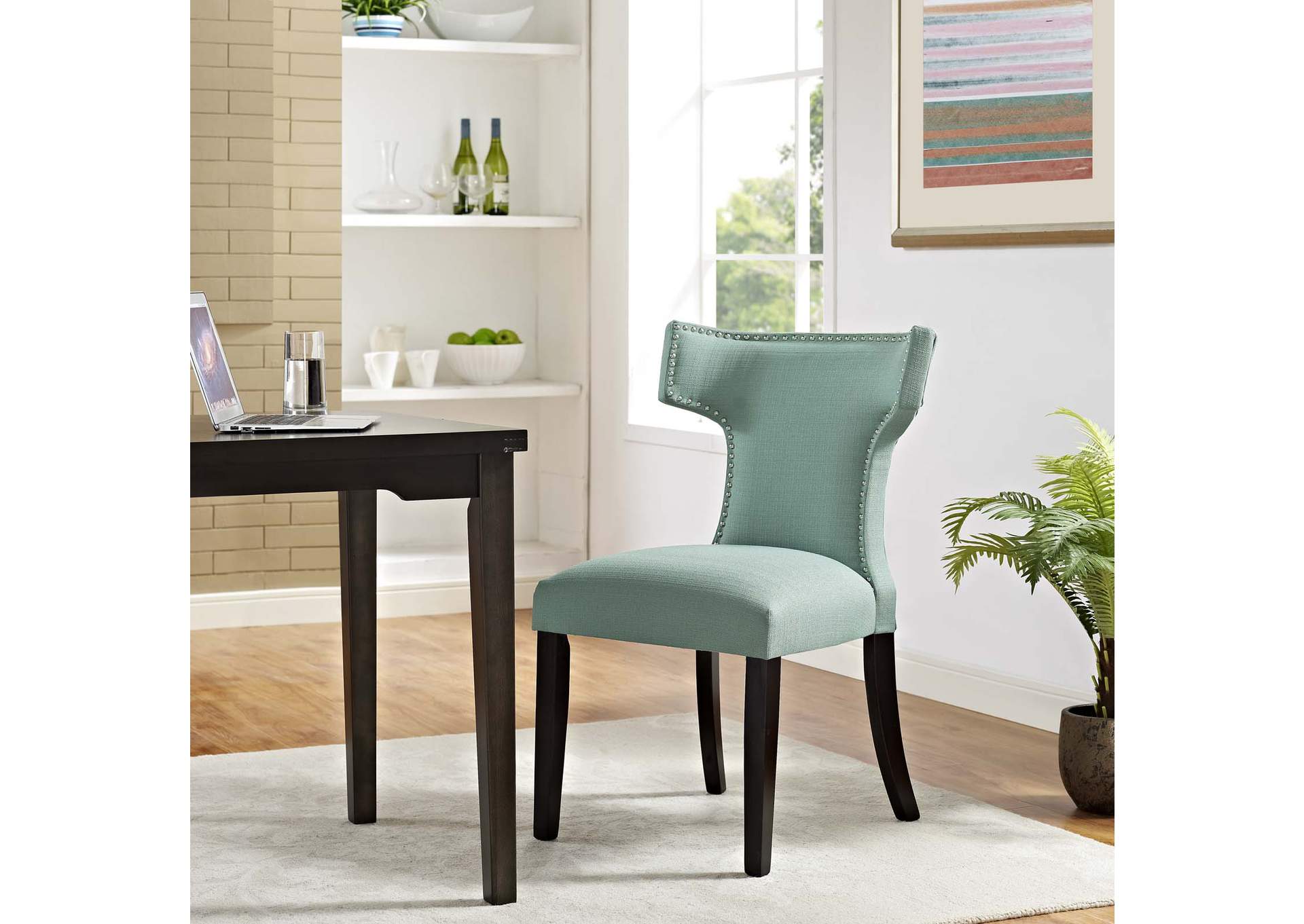 Laguna Curve Fabric Dining Chair,Modway