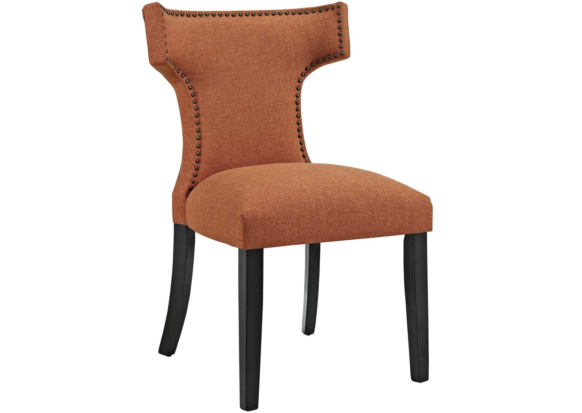 Orange Curve Fabric Dining Chair,Modway