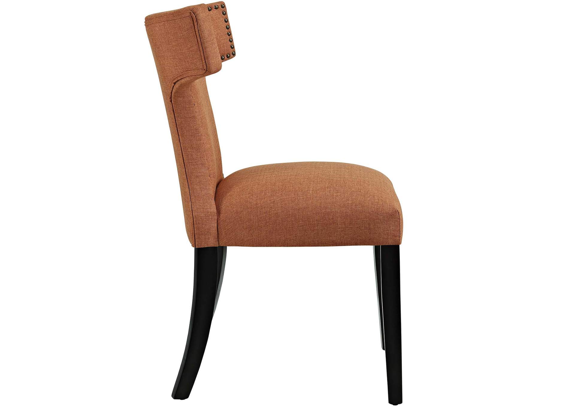 Orange Curve Fabric Dining Chair,Modway