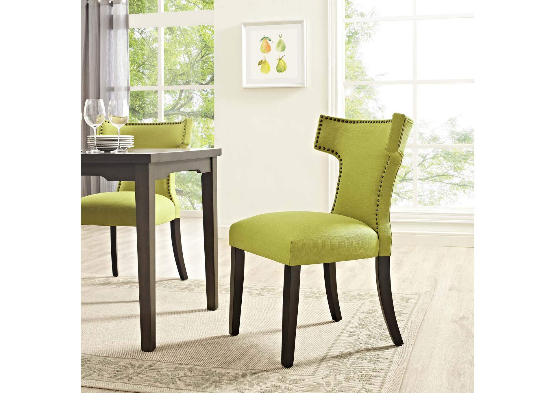 Wheatgrass Curve Fabric Dining Chair,Modway