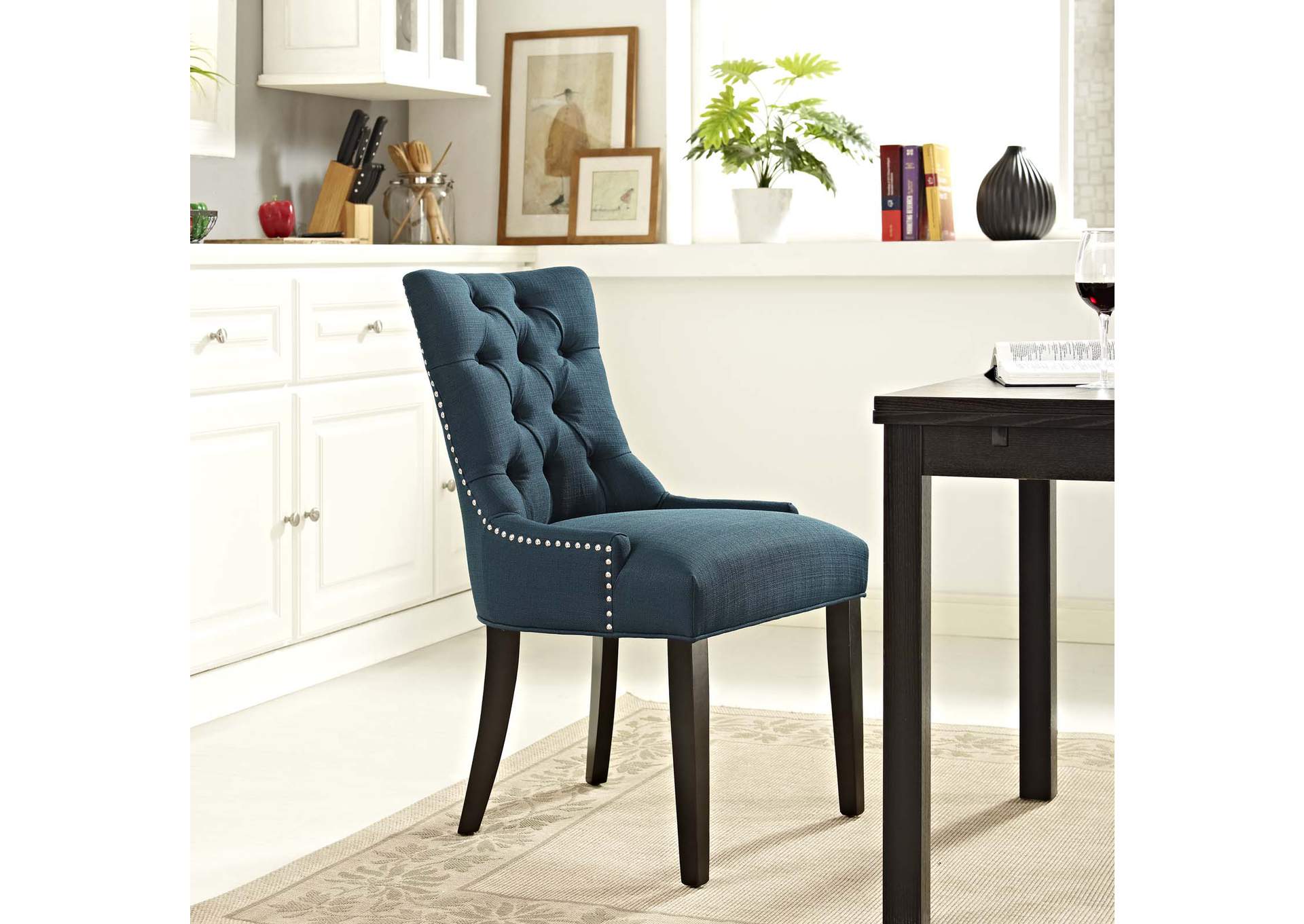 Azure Regent Tufted Fabric Dining Side Chair,Modway