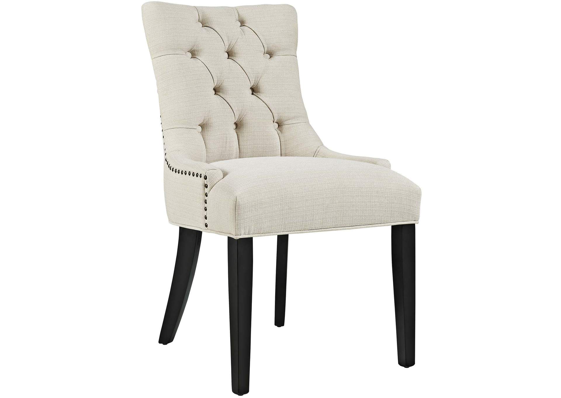 Beige Regent Tufted Fabric Dining Side Chair,Modway