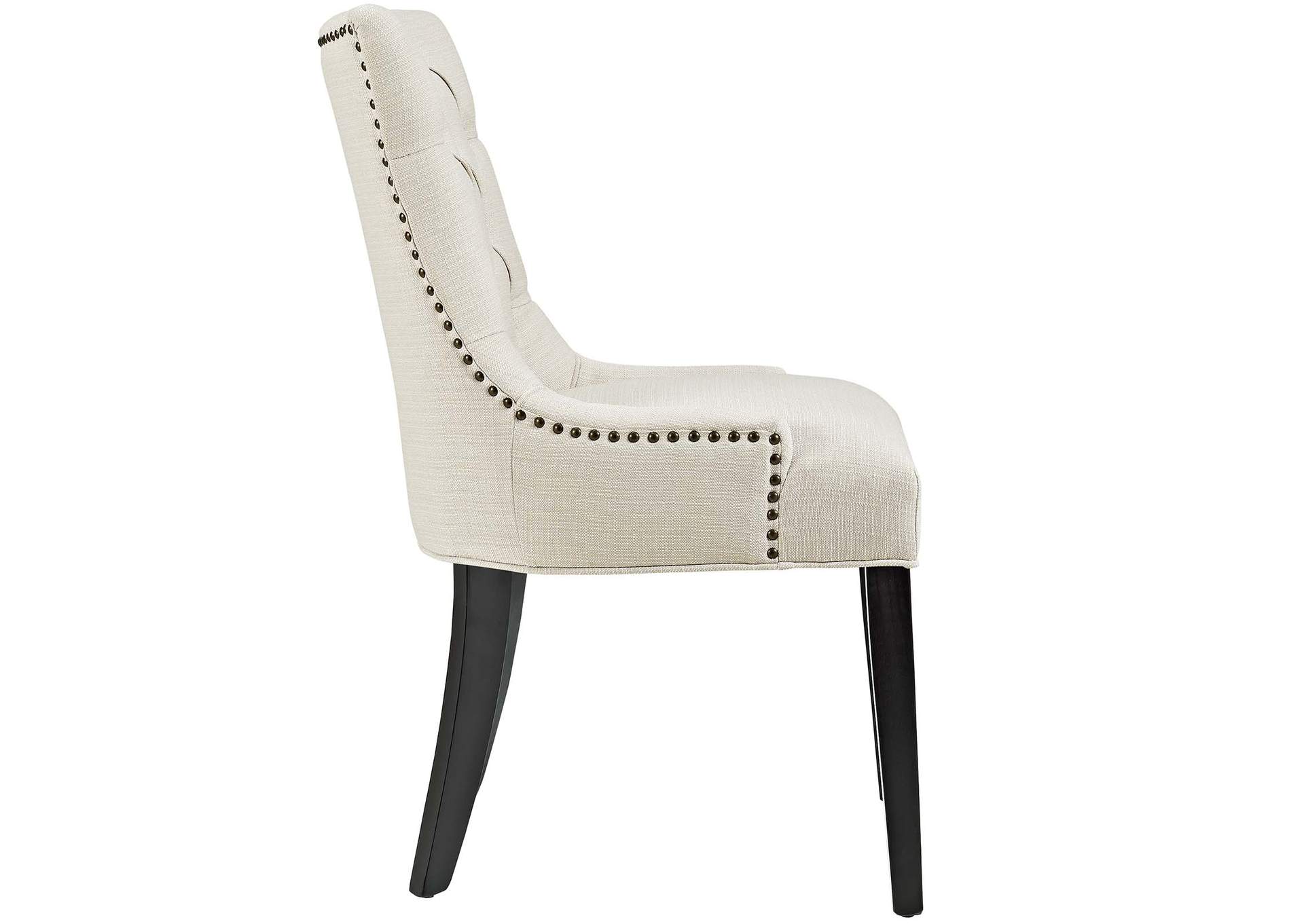 Beige Regent Tufted Fabric Dining Side Chair,Modway