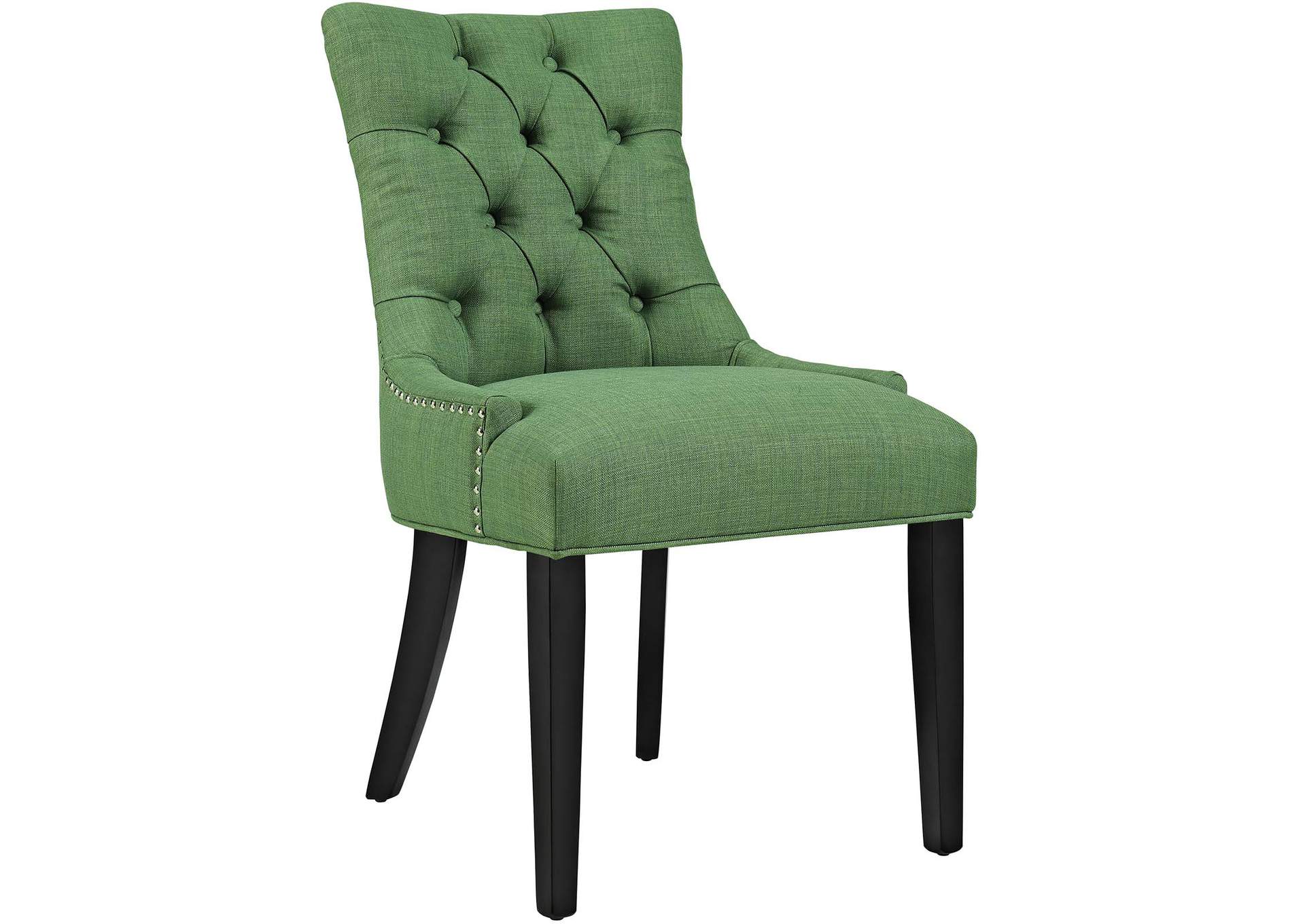 Kelly Green Regent Tufted Fabric Dining Side Chair,Modway