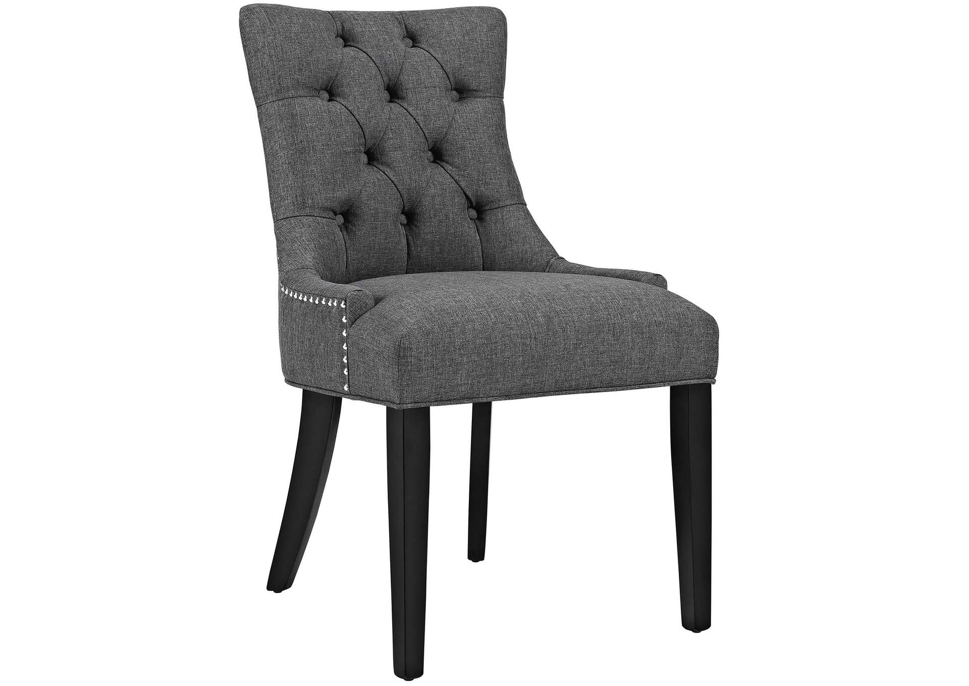 Gray Regent Tufted Fabric Dining Side Chair,Modway