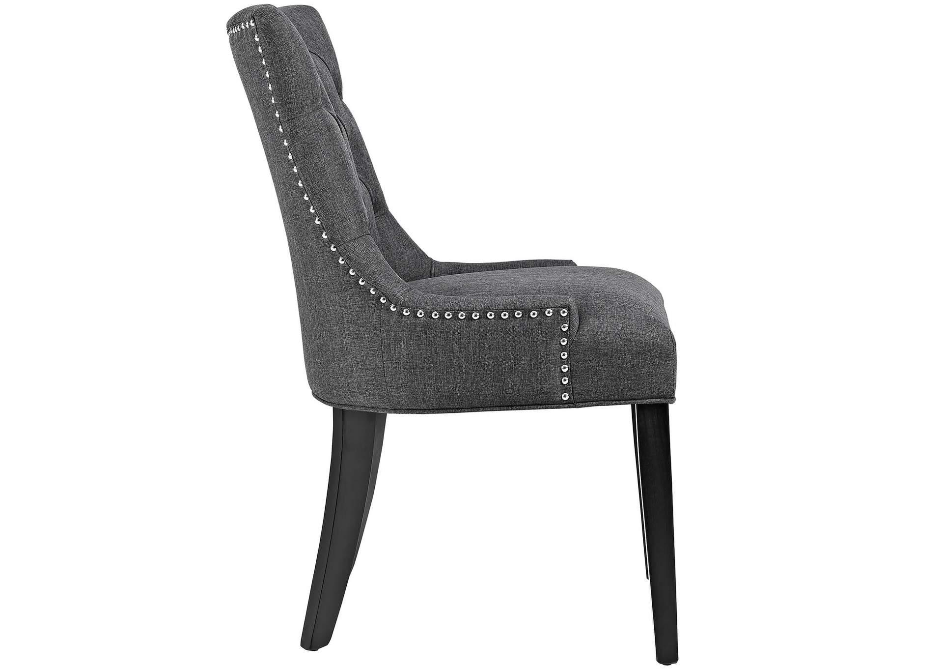 Gray Regent Tufted Fabric Dining Side Chair,Modway